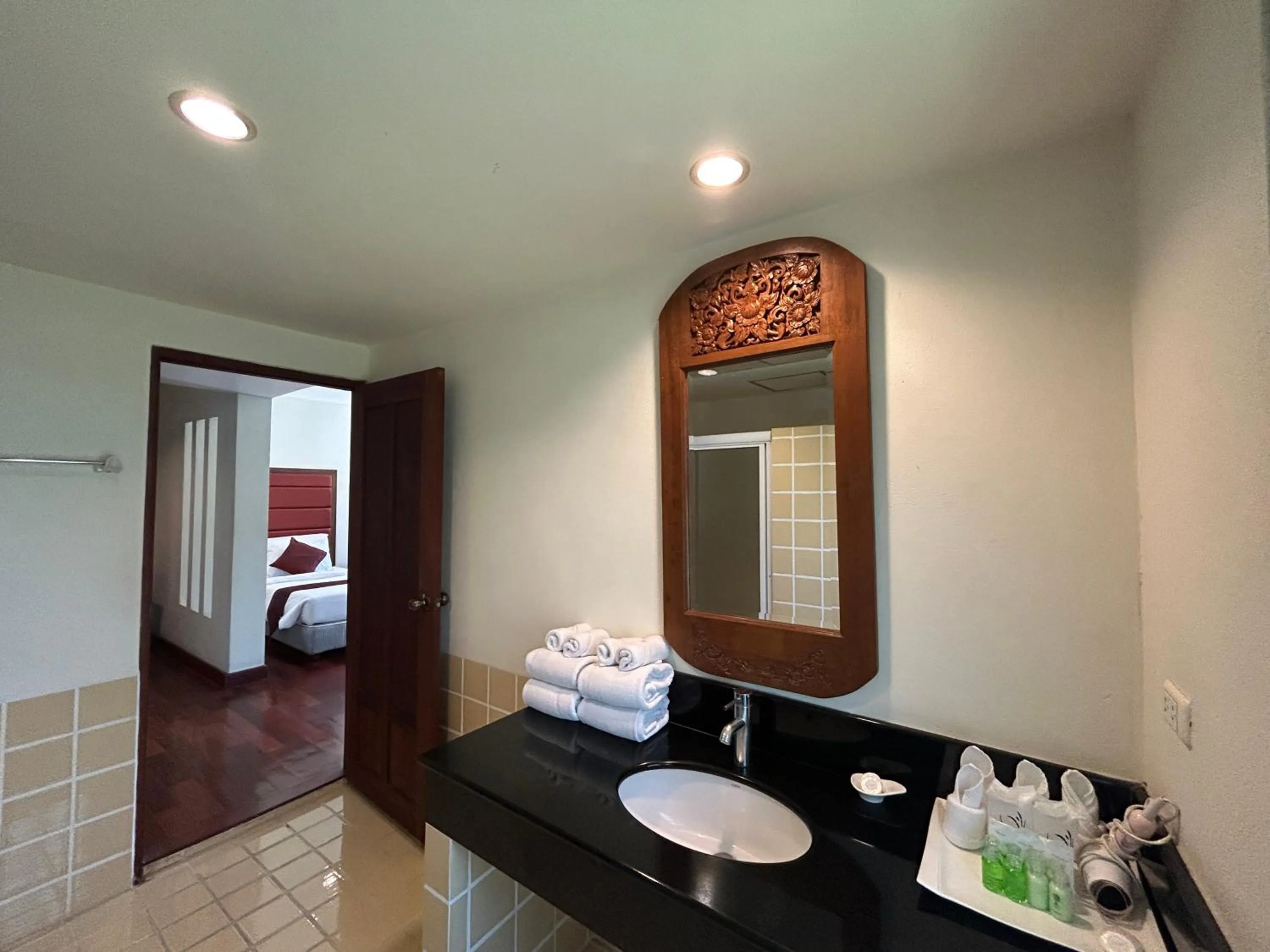 Bed in Teak Garden Resort, Chiang Rai