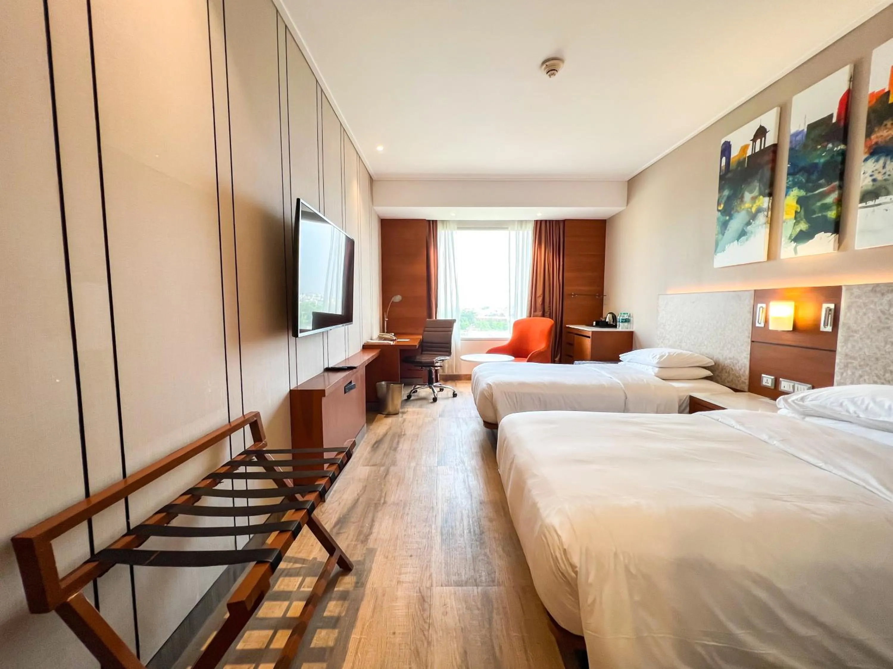 Photo of the whole room, Bed in Hyatt Centric Janakpuri New Delhi