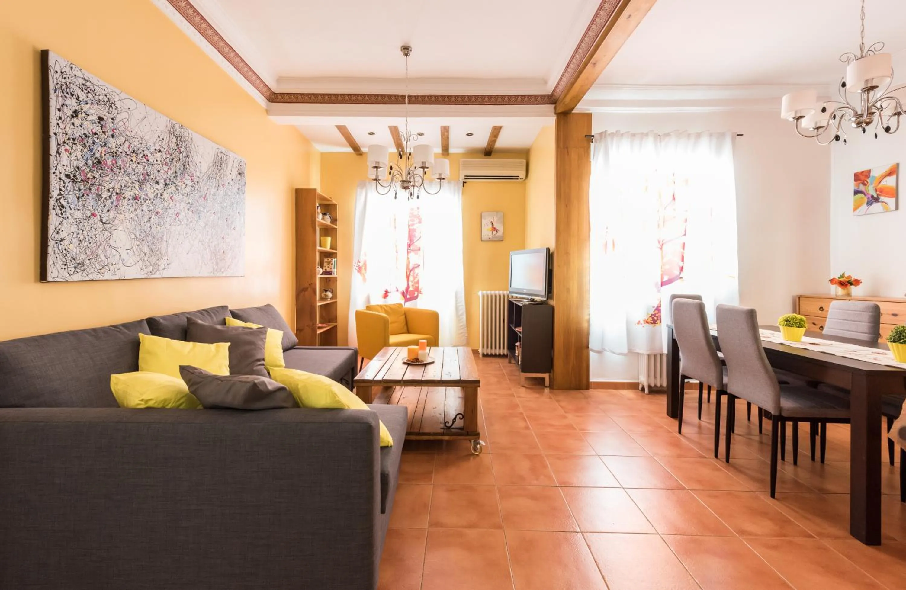 Communal lounge/ TV room in Apartmento Las Letras - Alojamiento de temporada