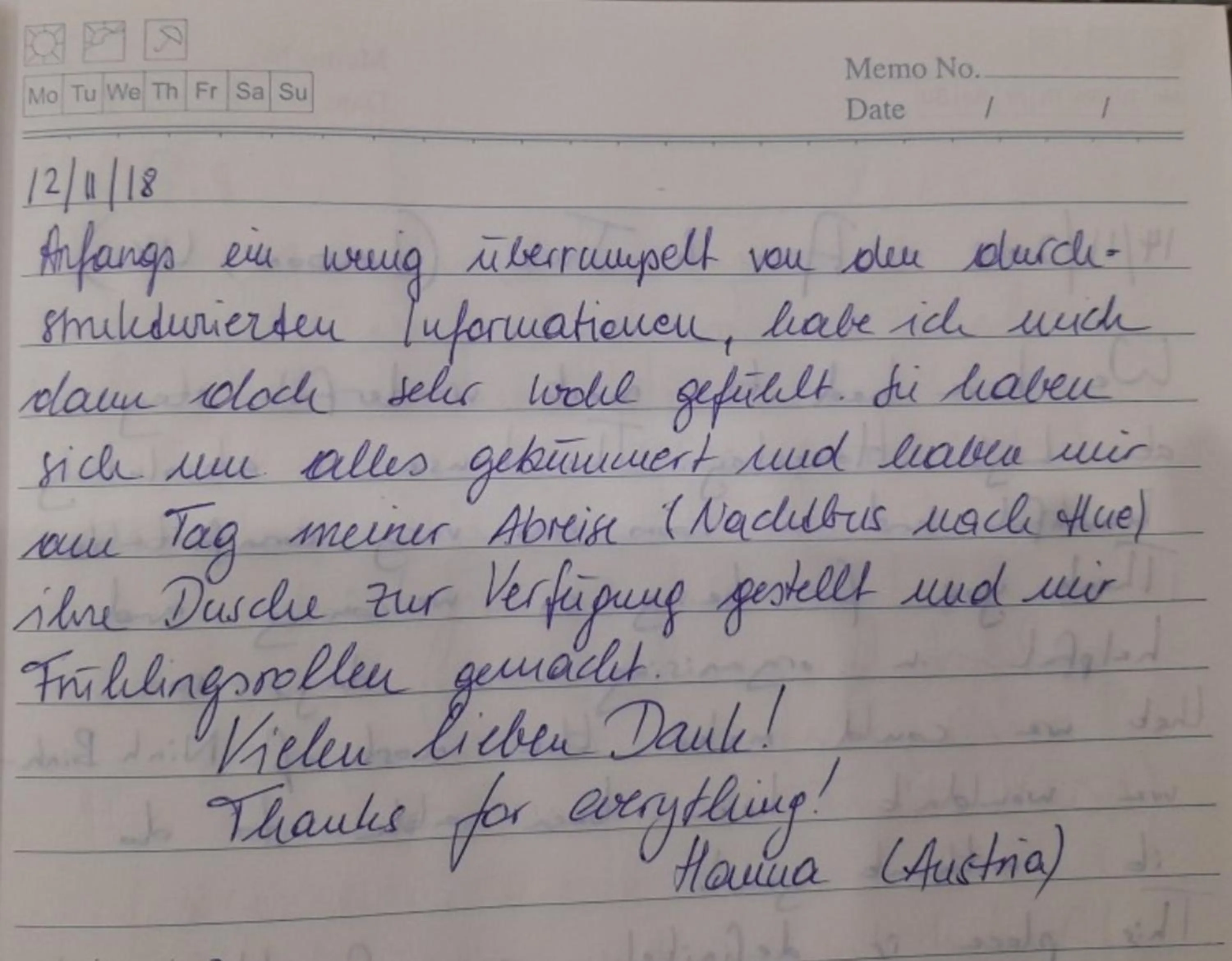 Guests in Lys Homestay