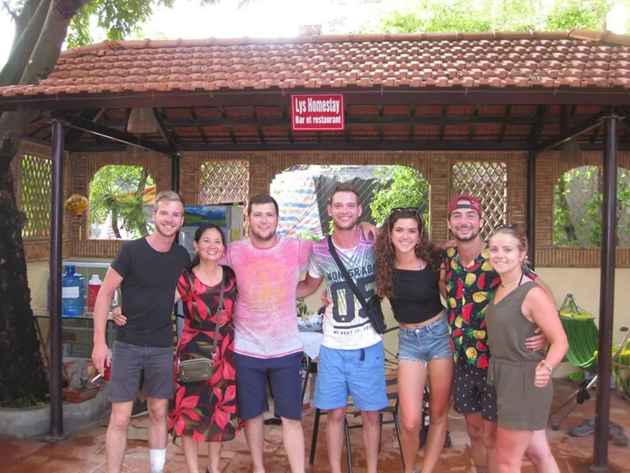 group of guests in Lys Homestay