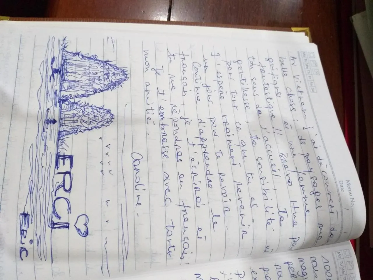 Text overlay in Lys Homestay