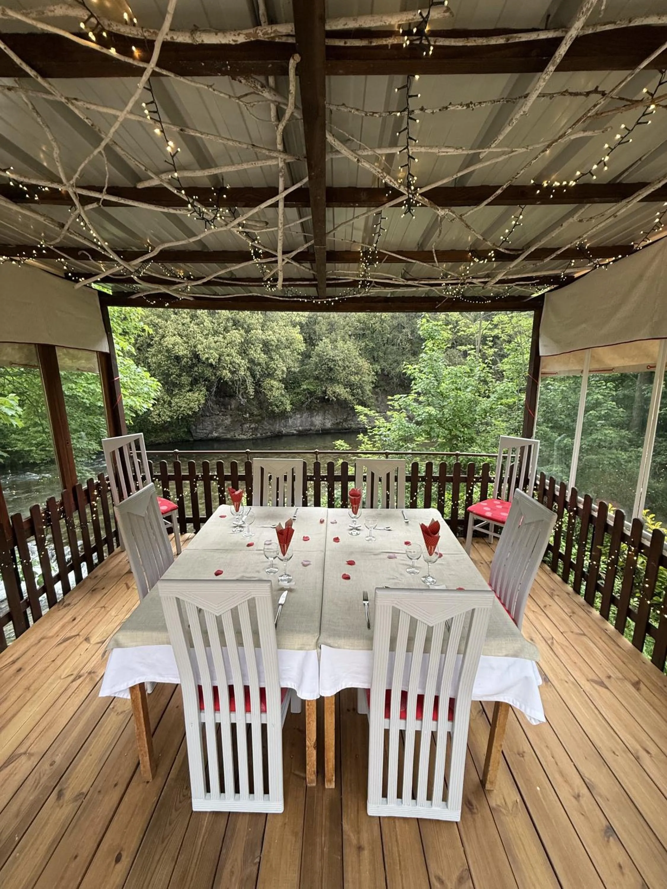 Balcony/Terrace in Hotel Restaurant Rose des Pyrénées