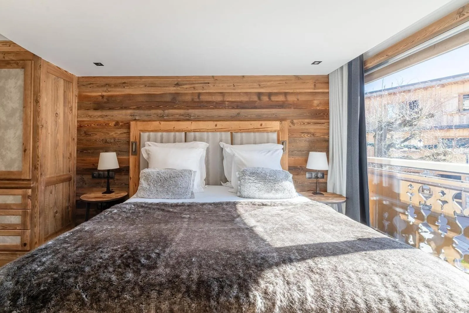 Bed in Hôtel Les Peupliers