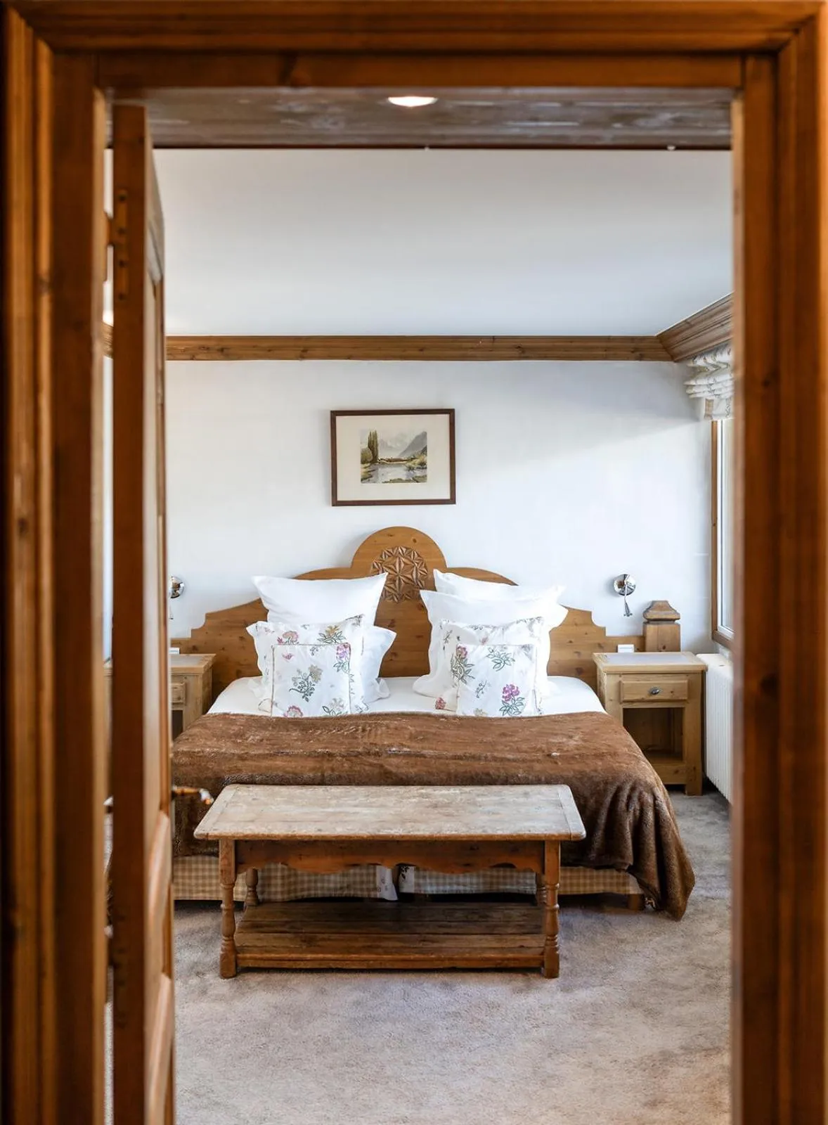 Bed in Hôtel Les Peupliers