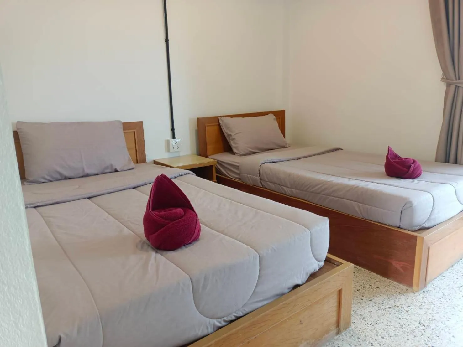 Bed in Bangsaphan Resort