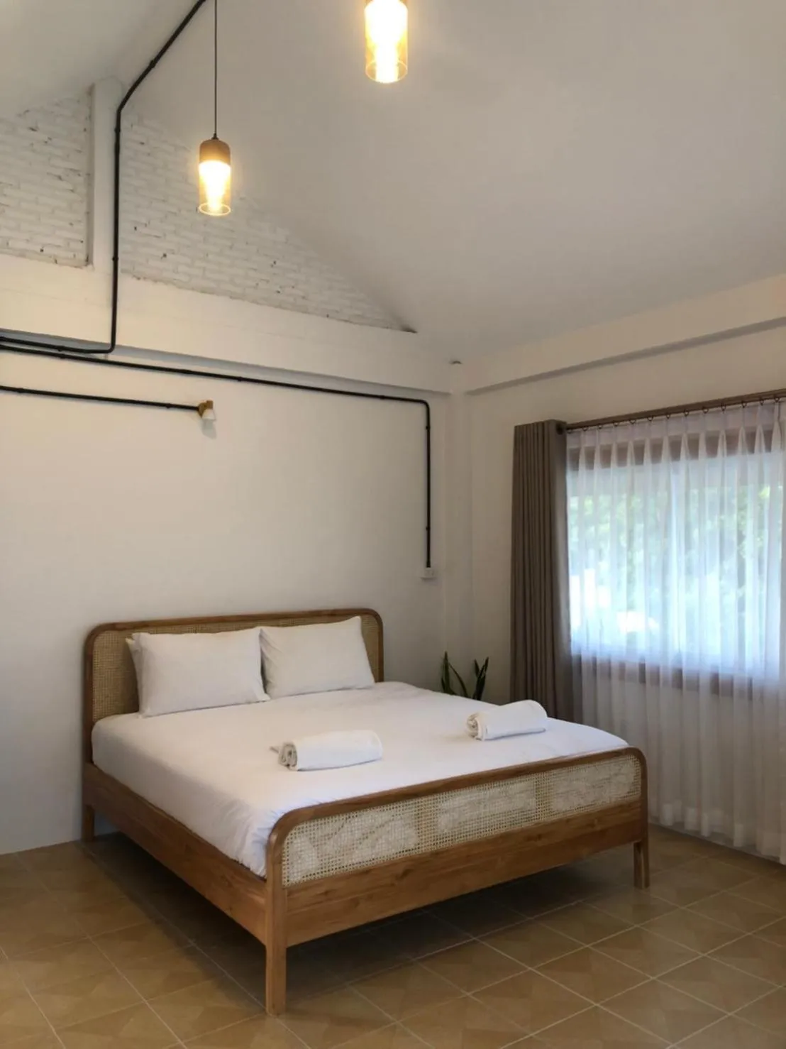 Bed in Bangsaphan Resort