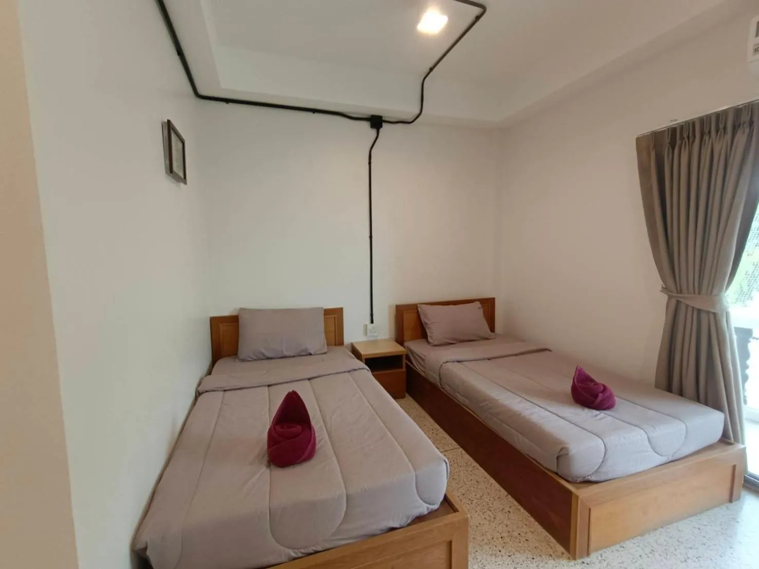 Bed in Bangsaphan Resort