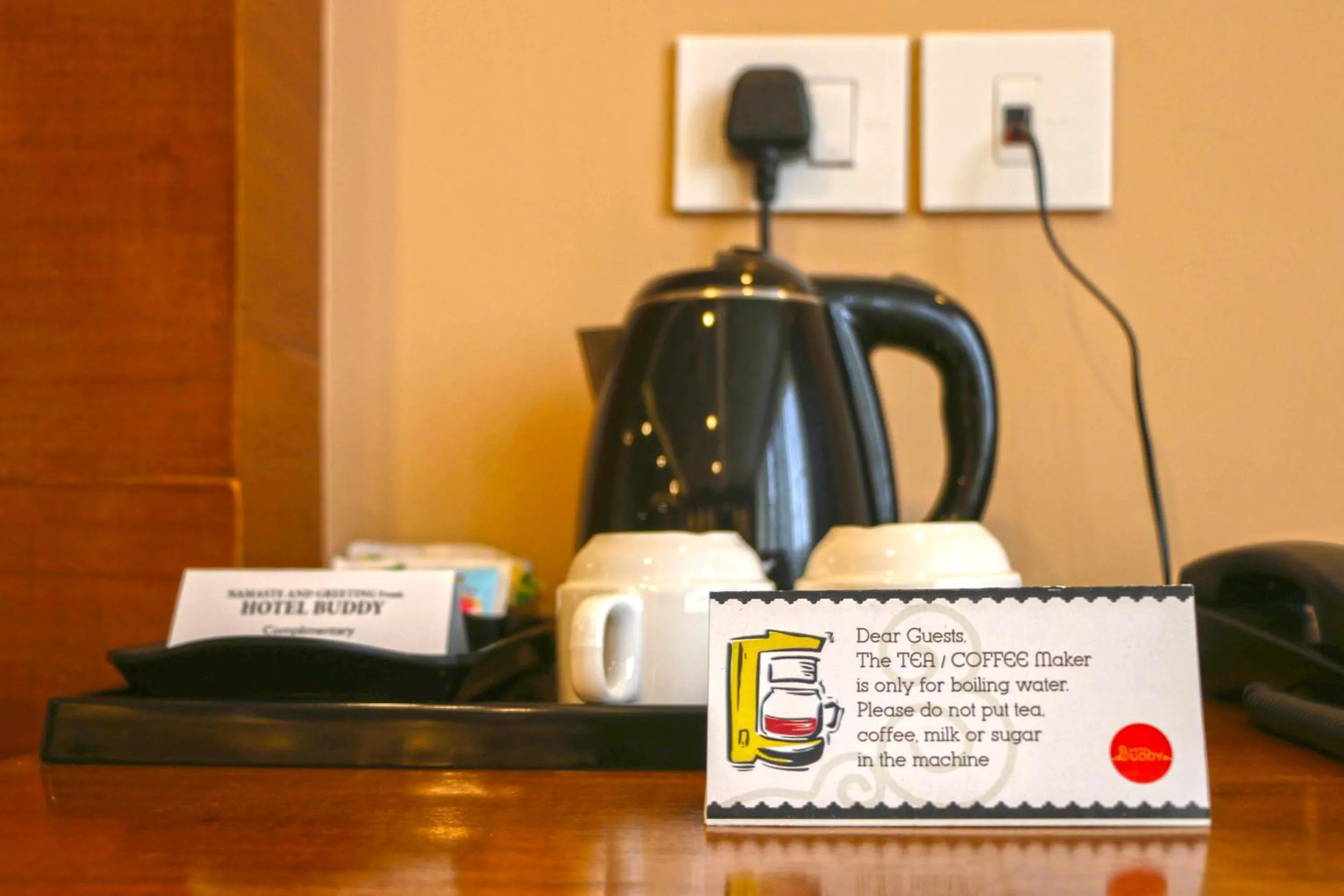 Coffee/tea facilities in Hotel Buddy