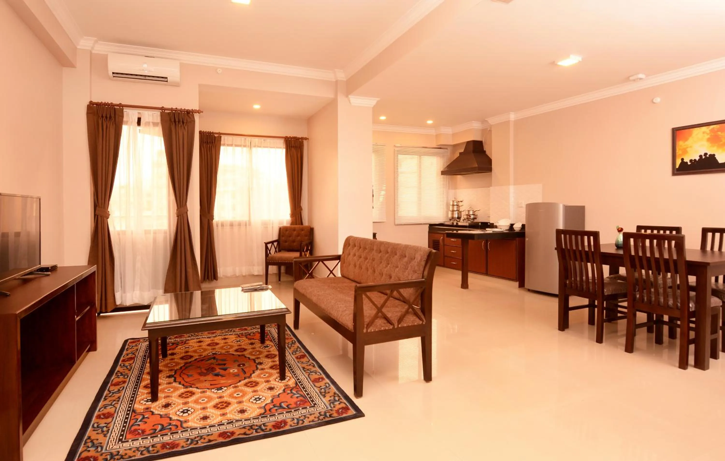 Seating area in Hotel Mudita