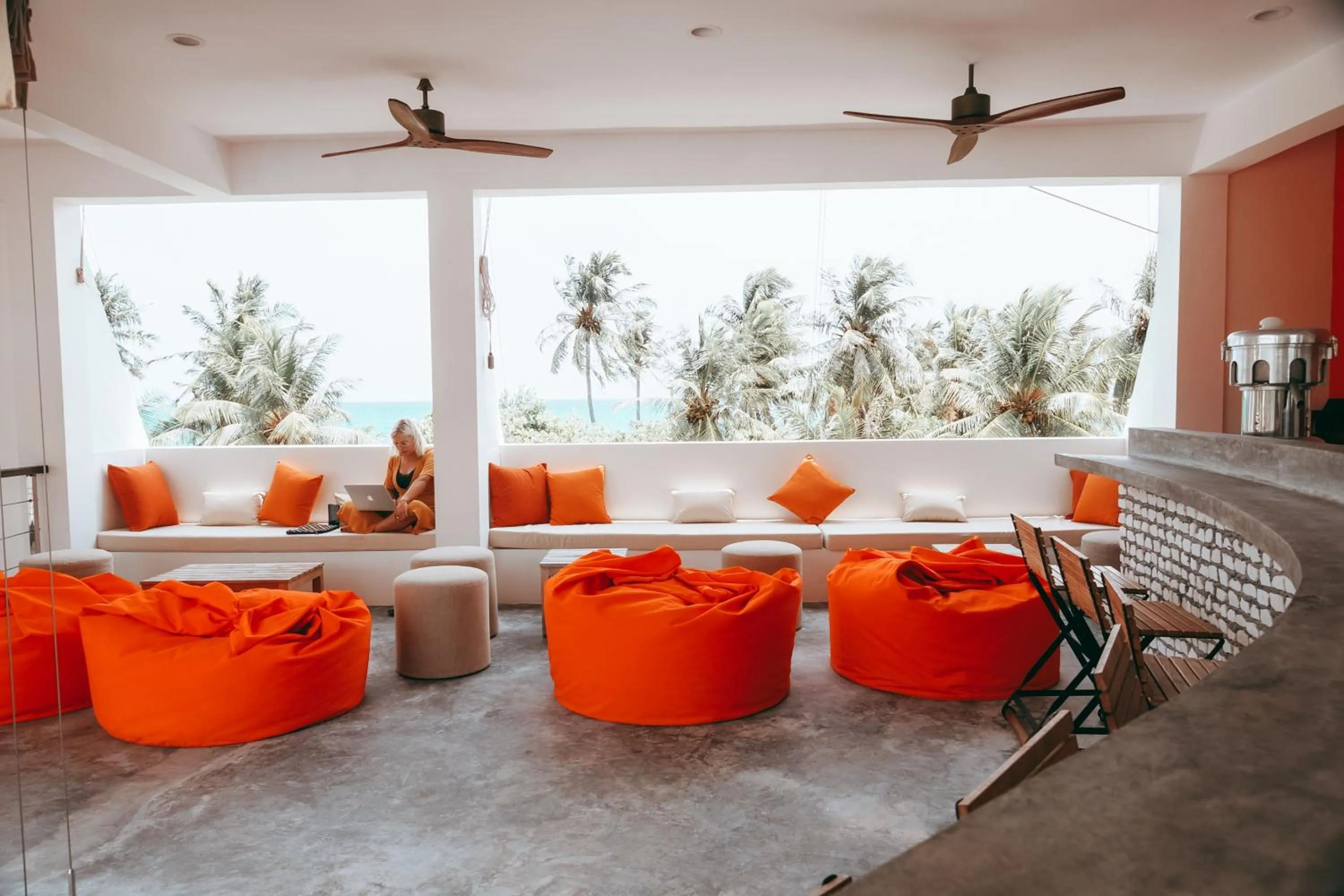 Seating area in Bliss Dhigurah