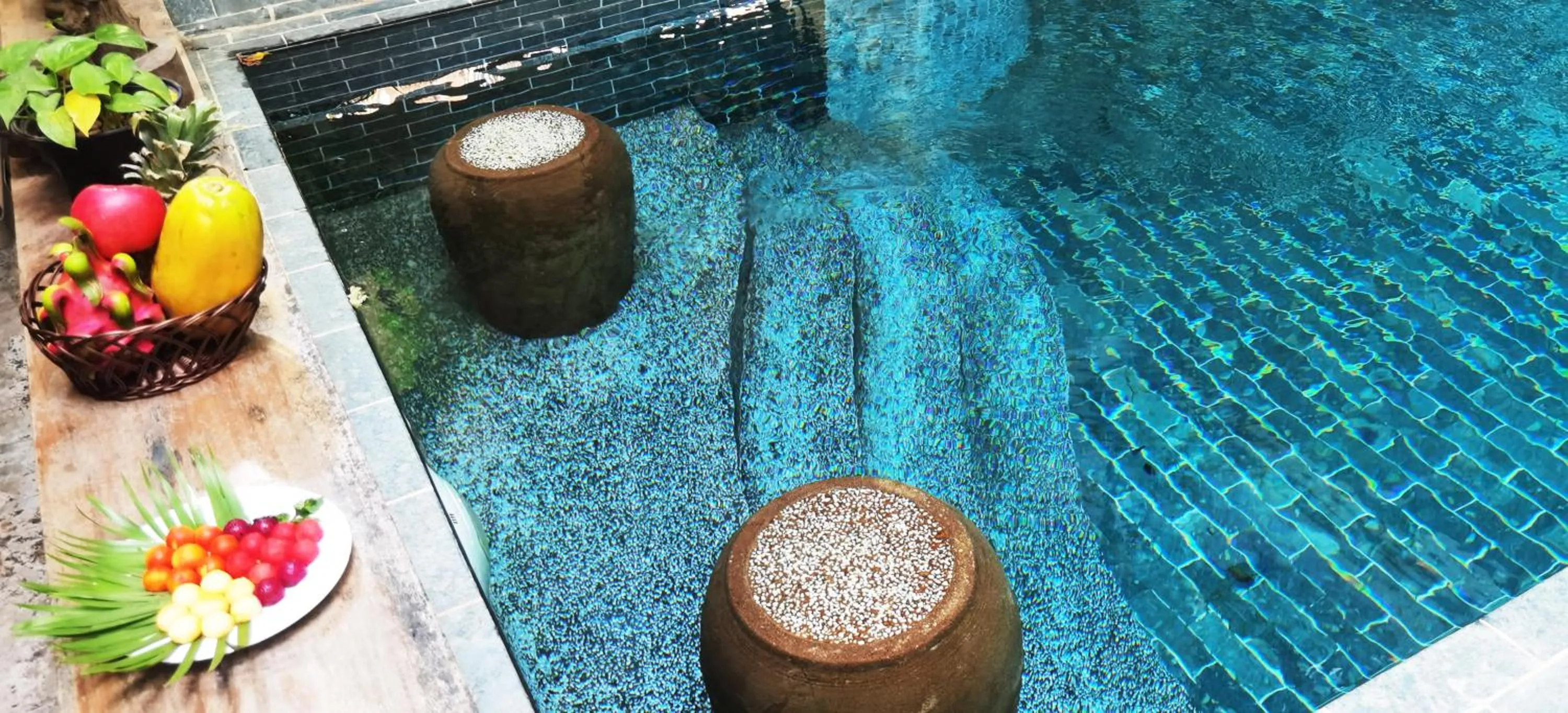 Pool view in Sarina Boutique Hotel