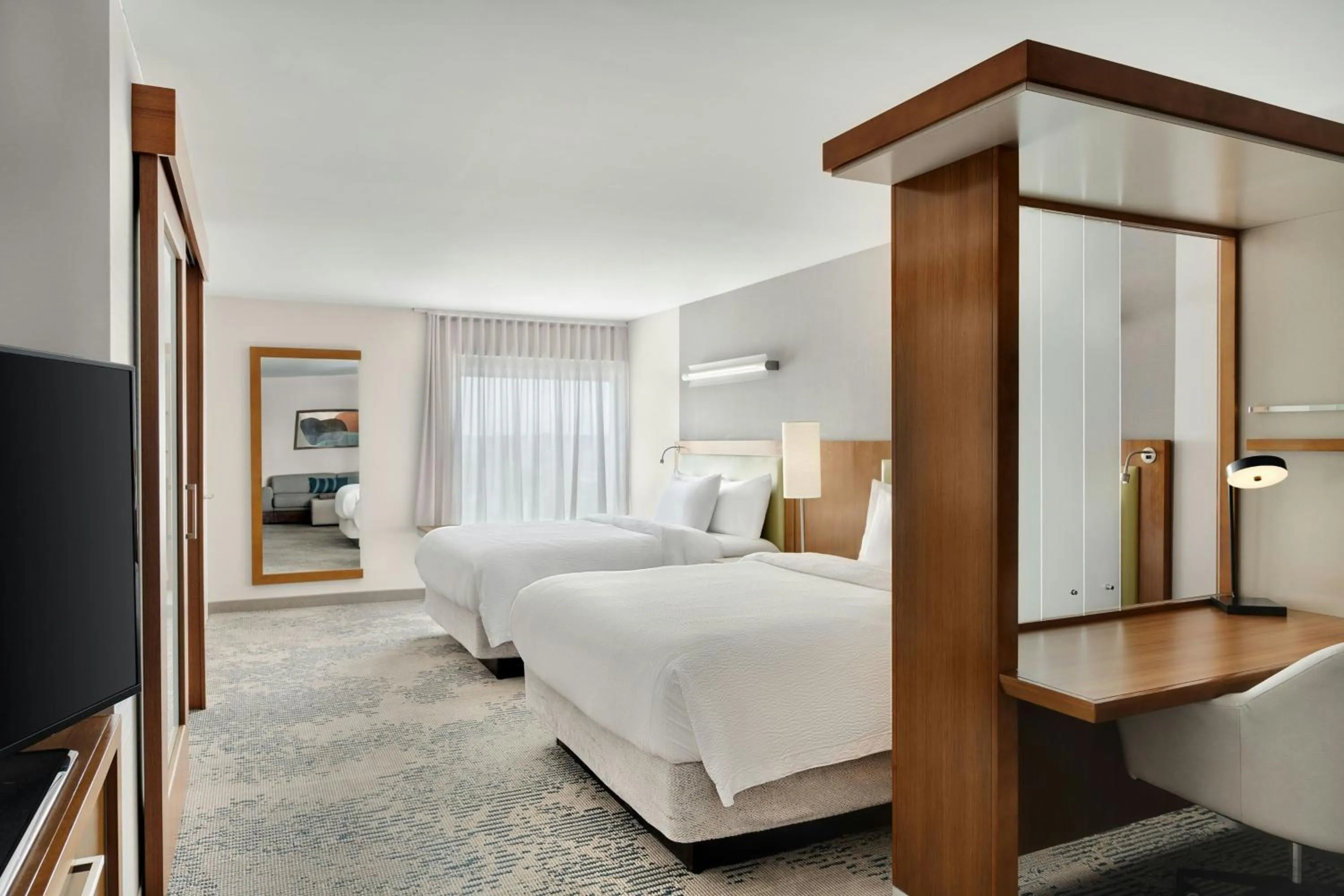 Photo of the whole room, Bed in SpringHill Suites by Marriott Chicago Southeast/Munster, IN