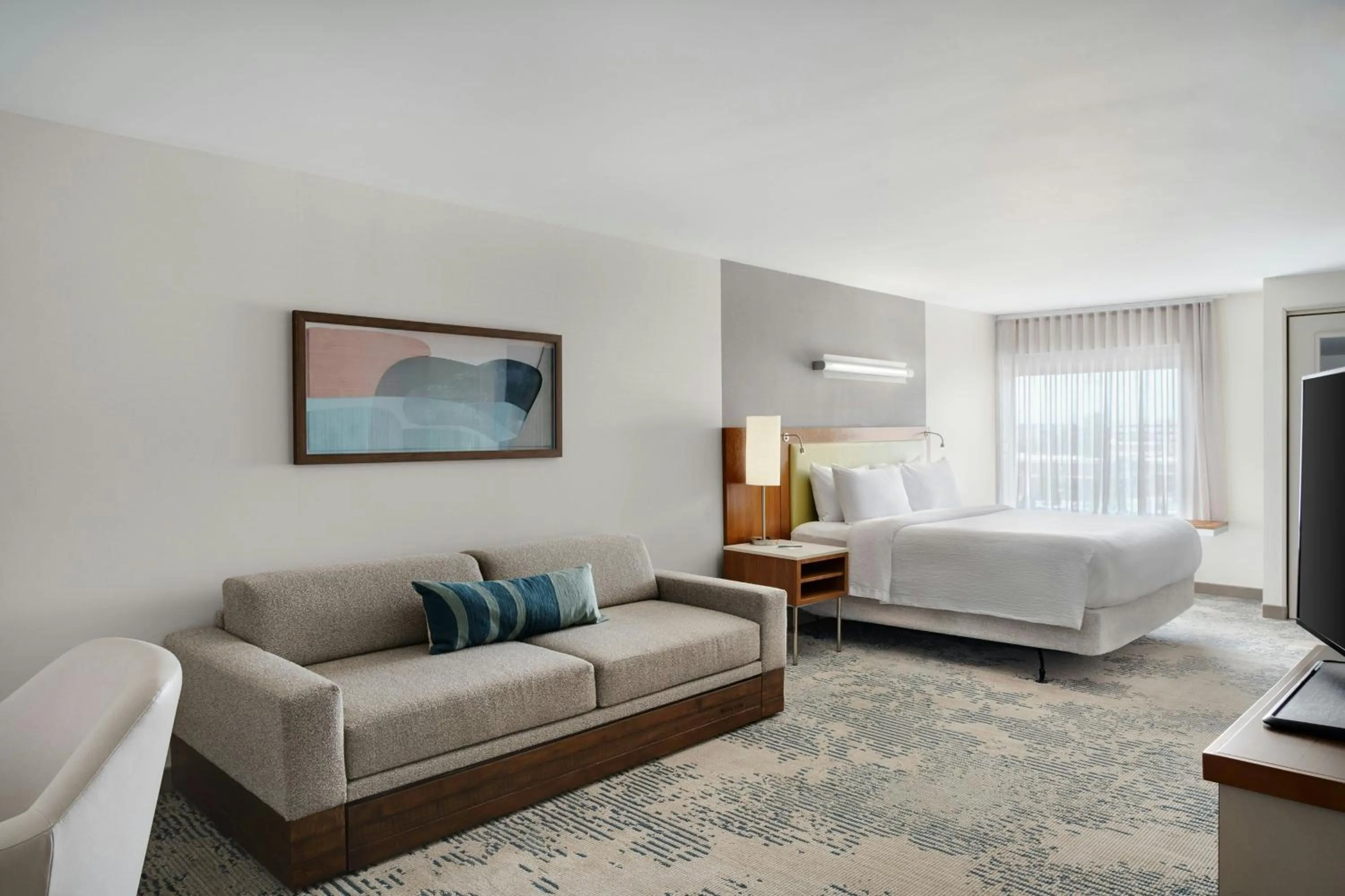 Photo of the whole room, Bed in SpringHill Suites by Marriott Chicago Southeast/Munster, IN