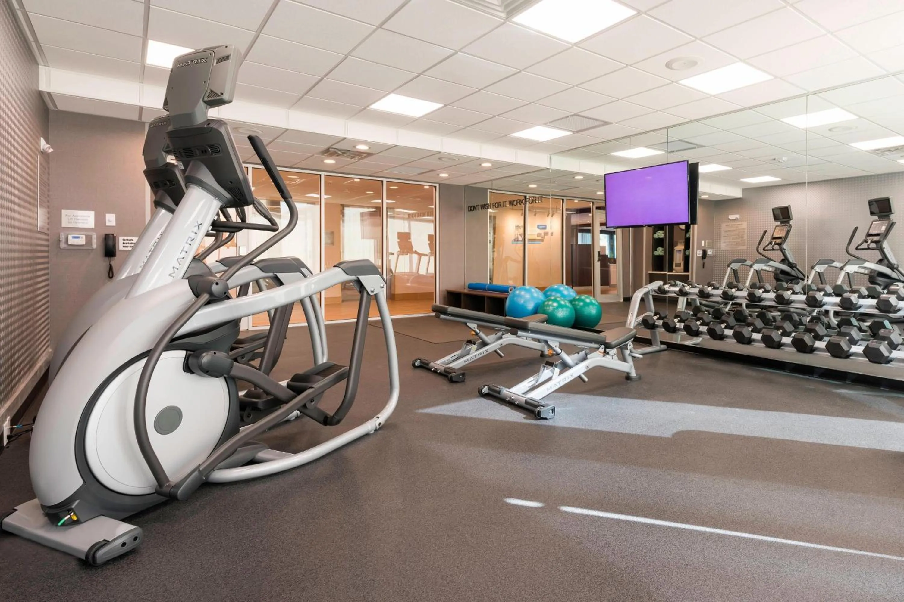 Fitness centre/facilities in Fairfield Inn & Suites by Marriott West Monroe