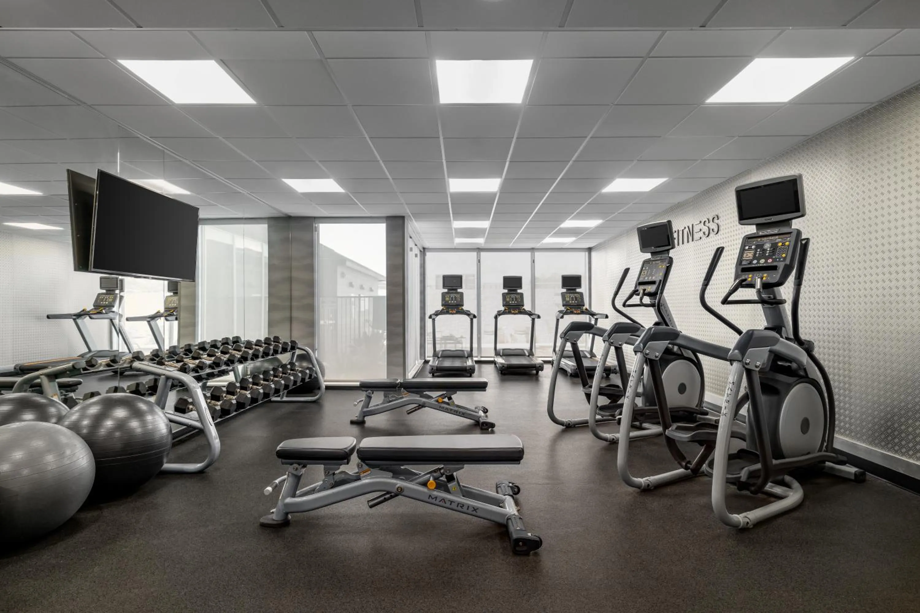 Fitness centre/facilities in Fairfield Inn & Suites by Marriott West Monroe