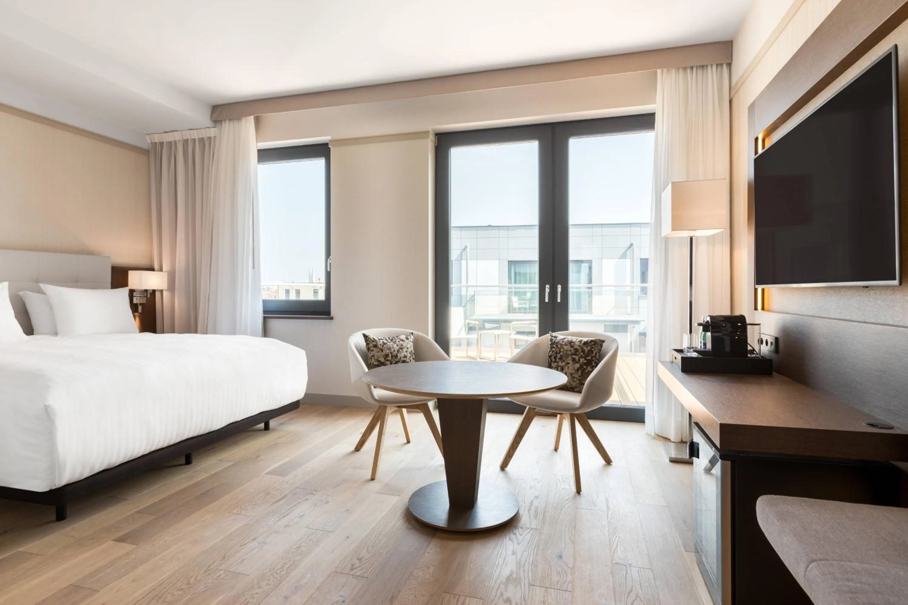 Photo of the whole room, Bed in AC Hotel by Marriott Wroclaw