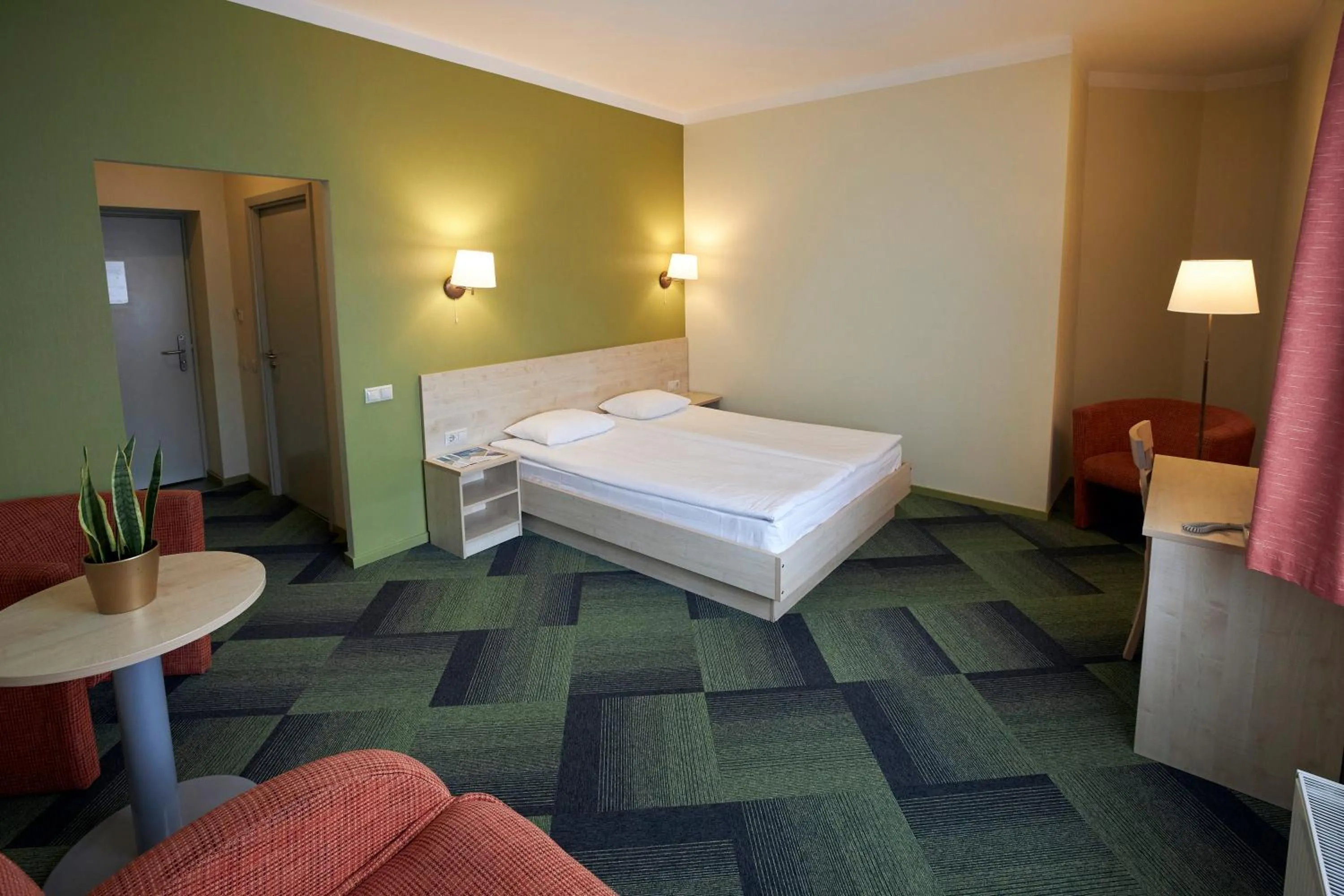 Bed in Kolonna Hotel Rēzekne