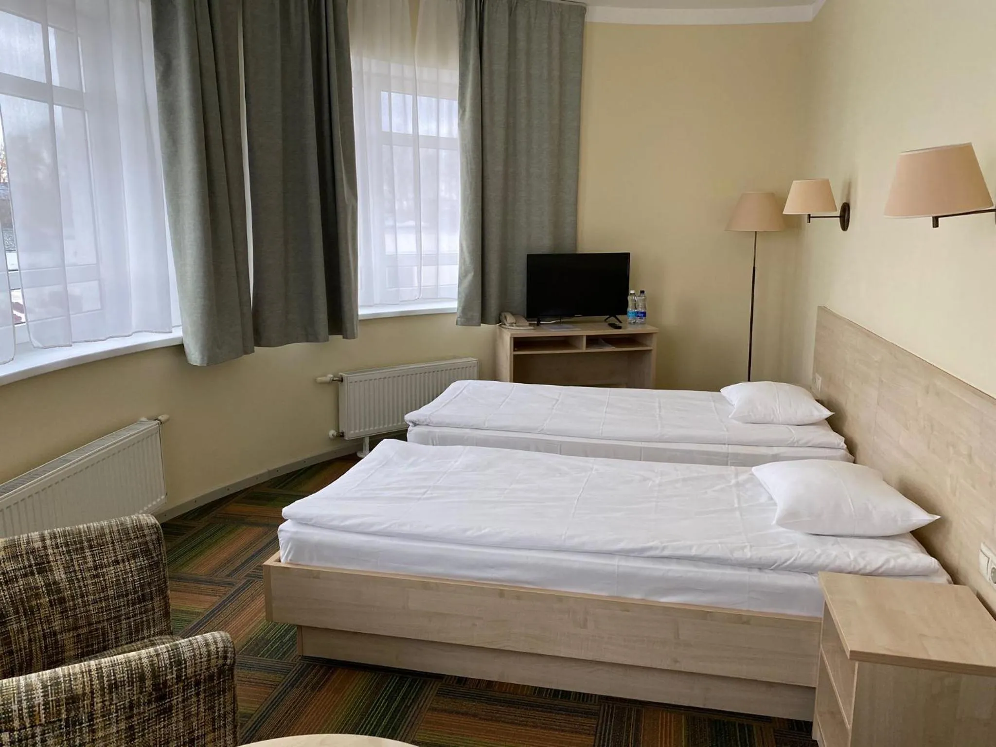 Bed in Kolonna Hotel Rēzekne