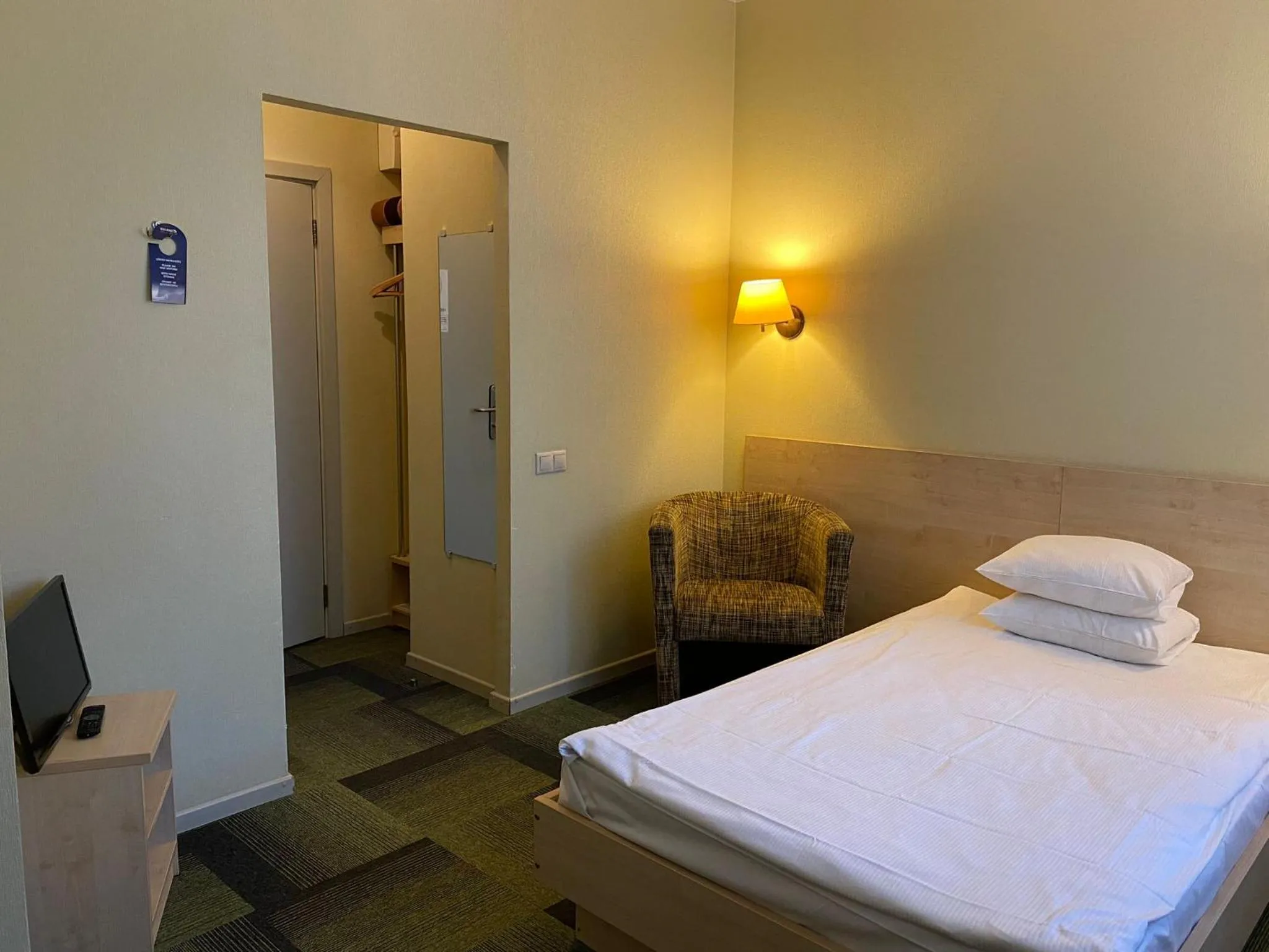 Bed in Kolonna Hotel Rēzekne