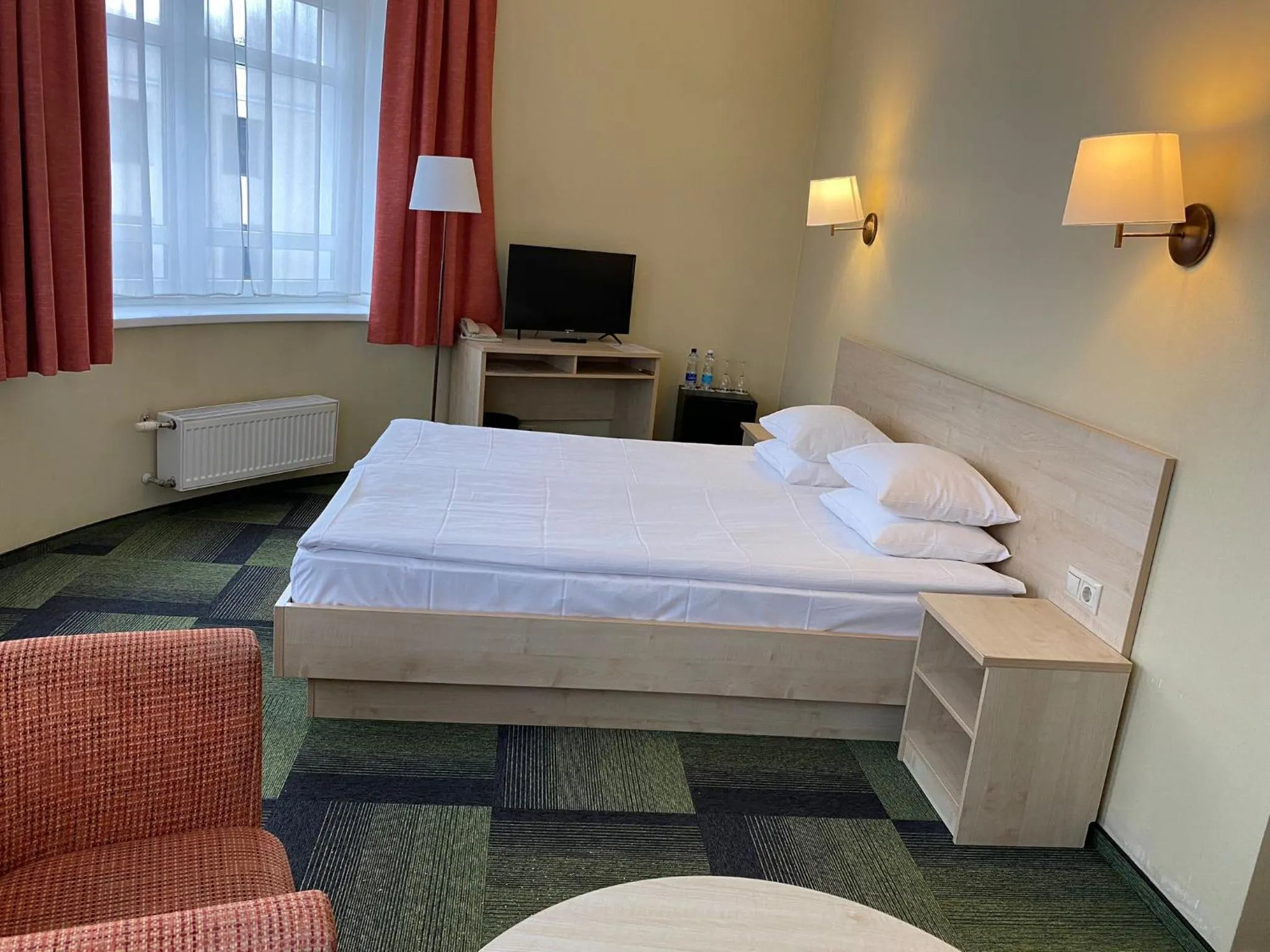 Bed in Kolonna Hotel Rēzekne