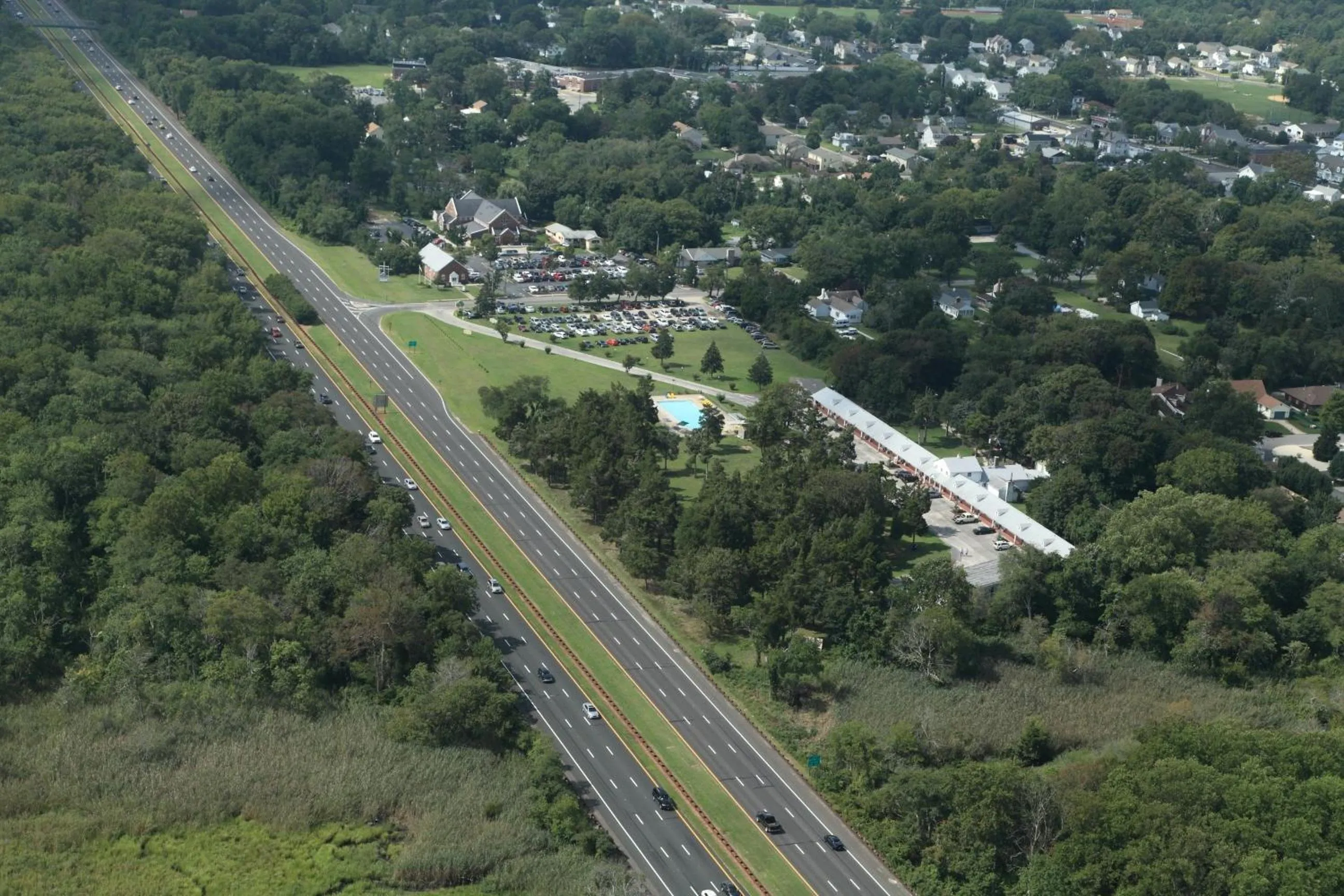 Bird's eye view in Hyland Motor Inn