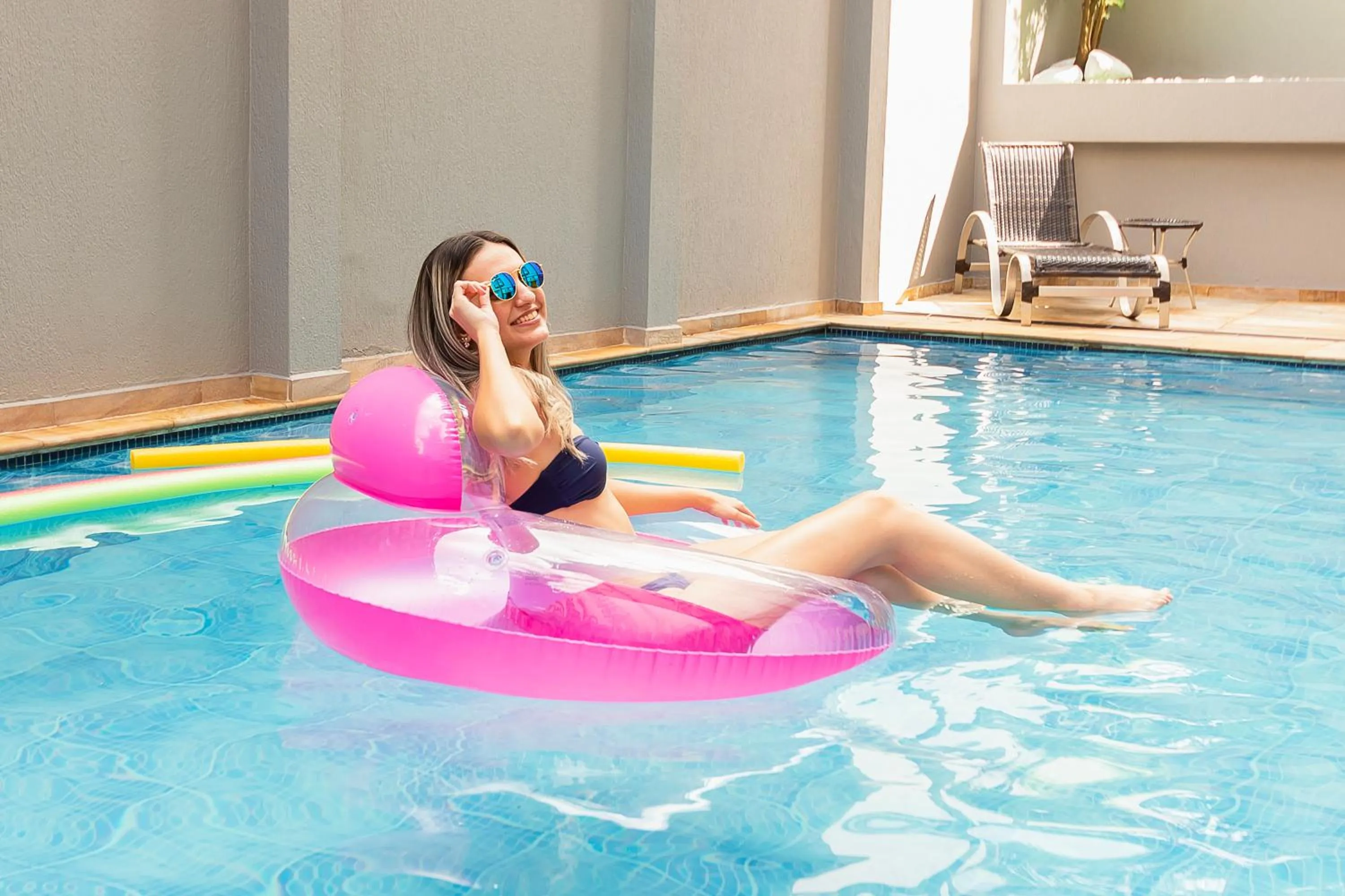 Swimming pool in Hotel Dan Inn Araraquara by Nacional Inn