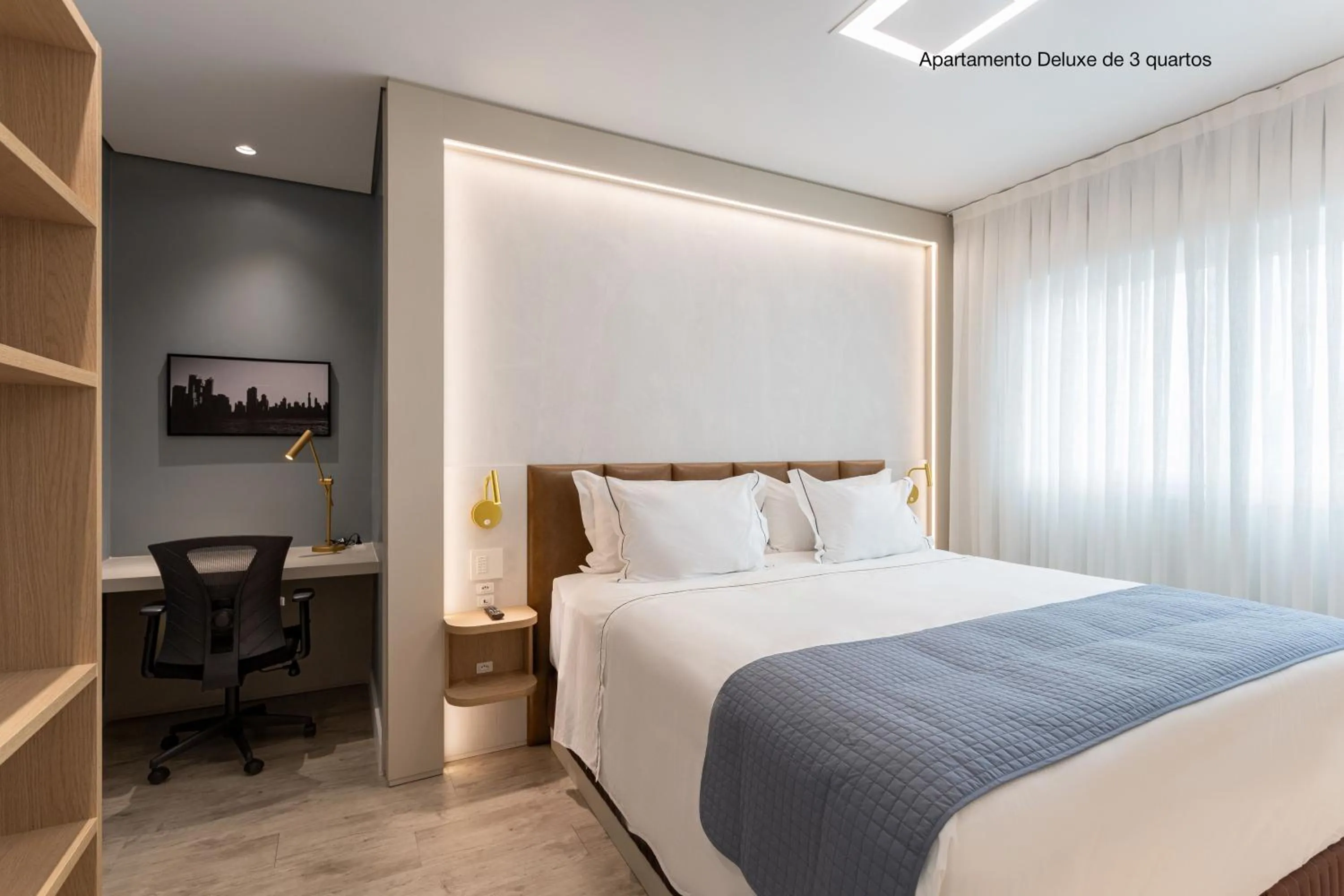 furniture, Bed in Santa Inn Hotel