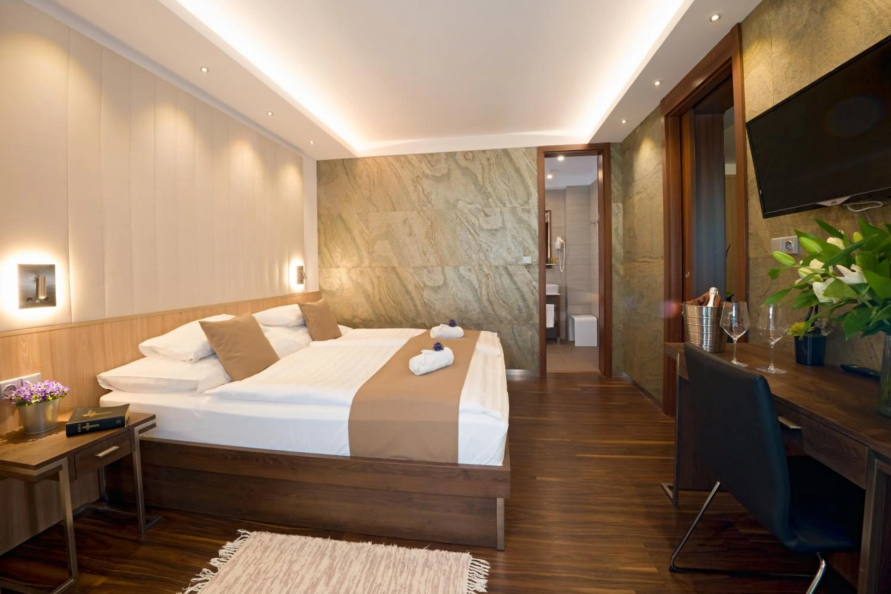 Bed in Hotel Bartoš