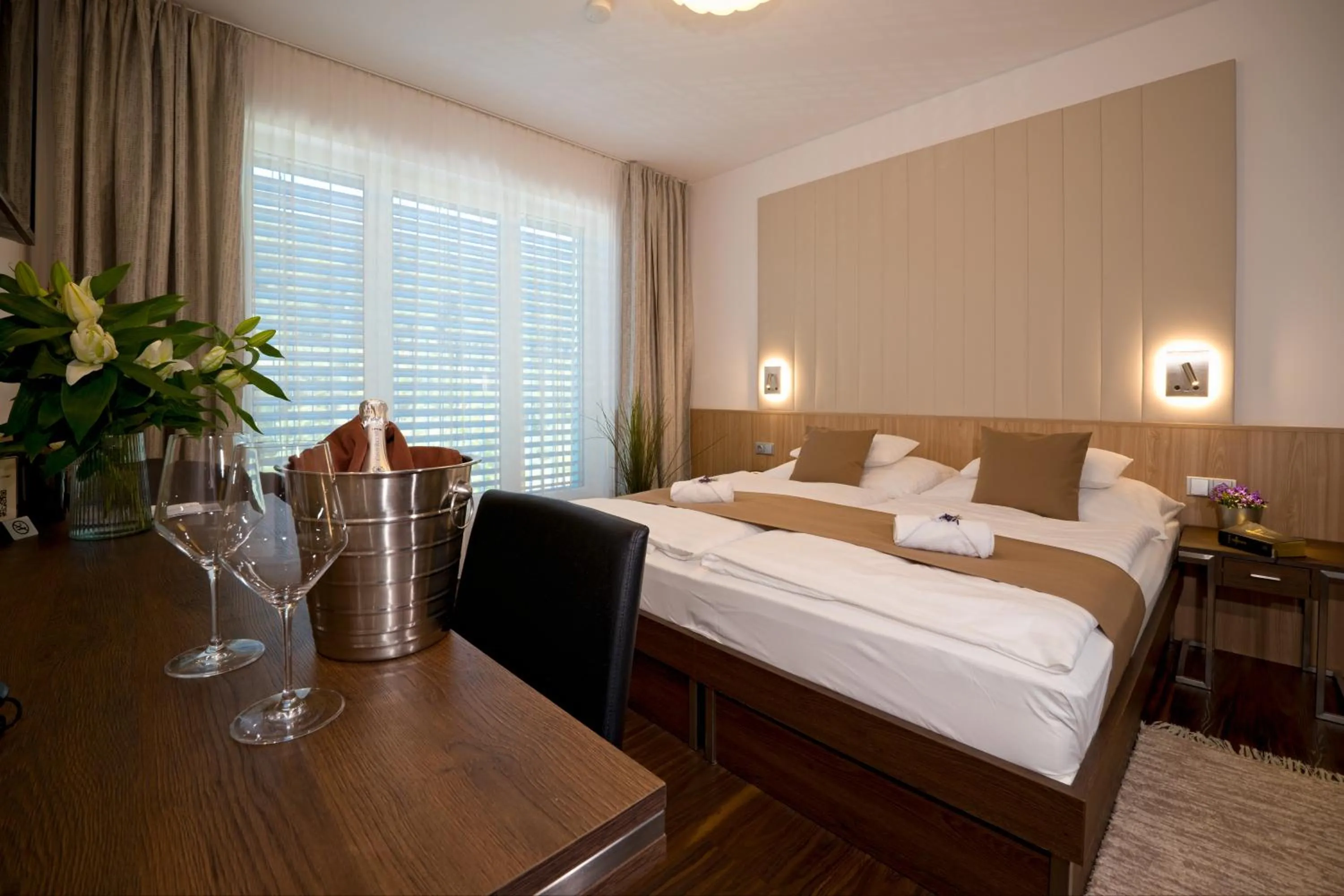 Bed in Hotel Bartoš