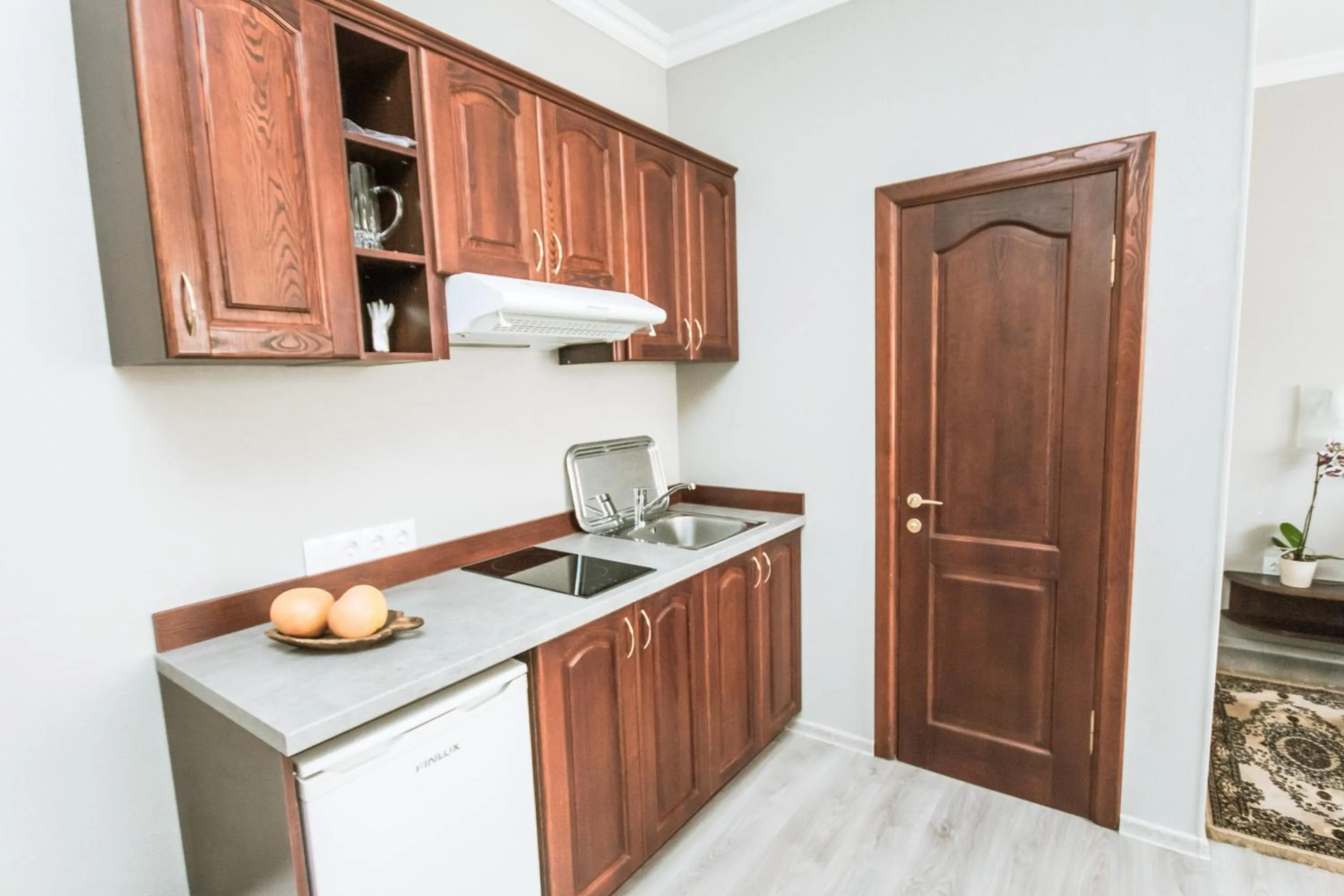 Kitchen or kitchenette in Hotel Kert FREE PARKING