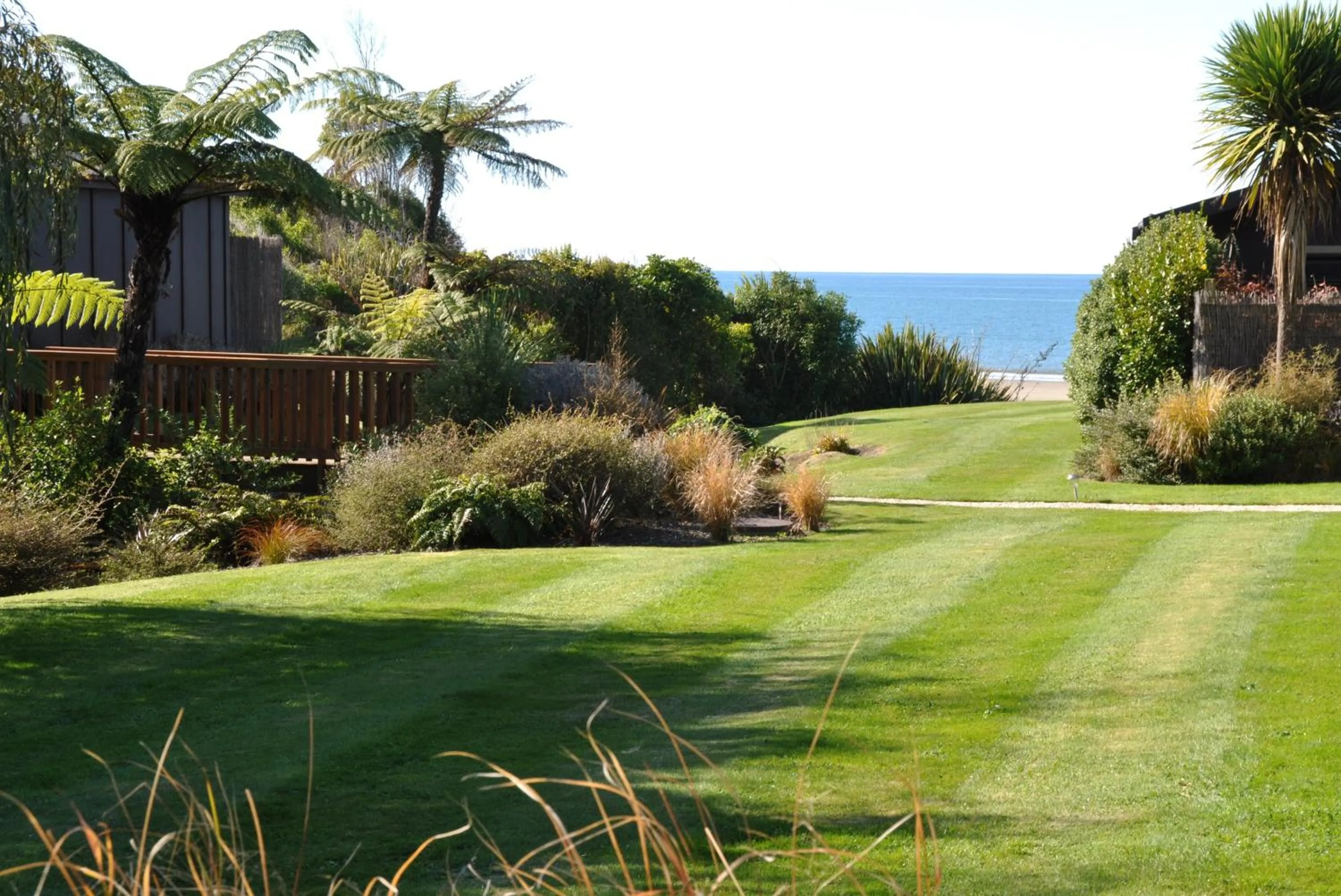 Patio in Adrift In Golden Bay- Absolute Beachfront Villas