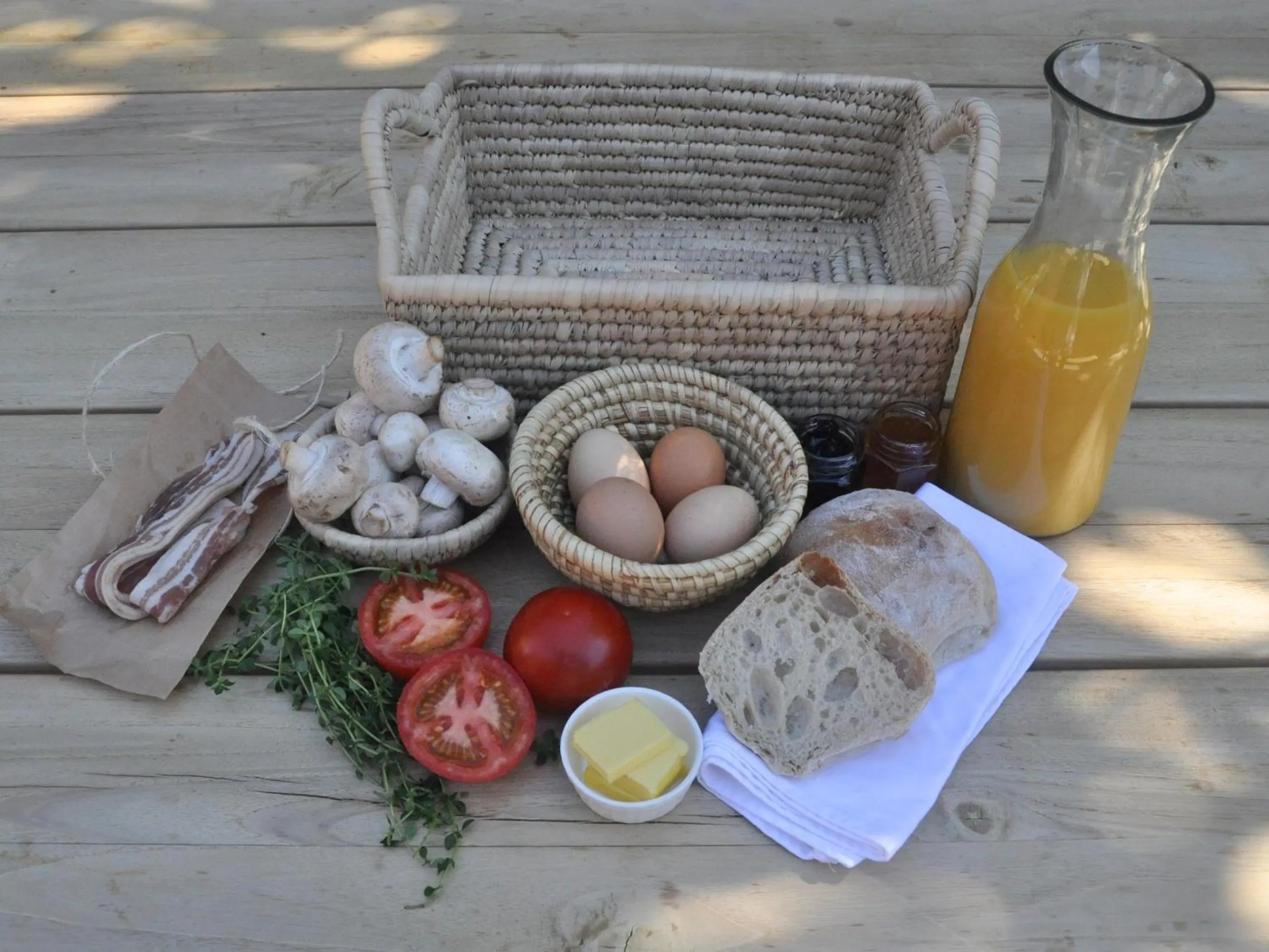 English/Irish breakfast in Adrift In Golden Bay- Absolute Beachfront Villas