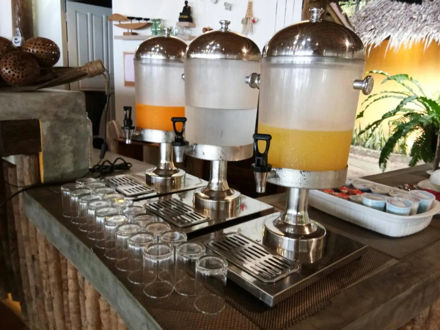 Breakfast in The Tropical Beach Resort