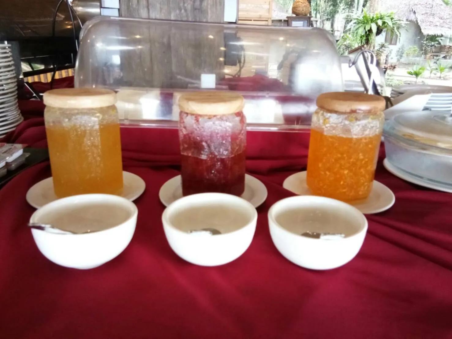 Breakfast in The Tropical Beach Resort