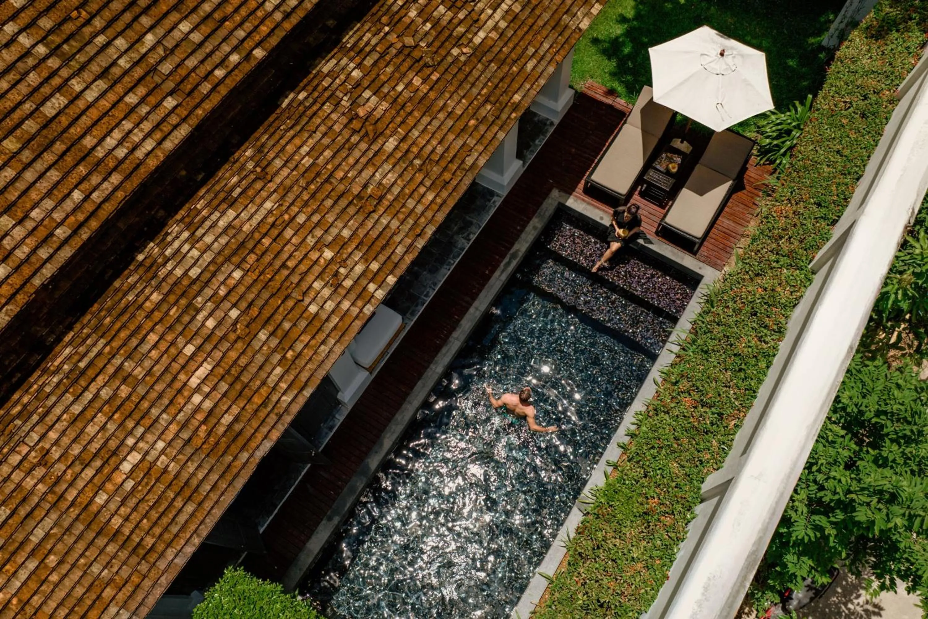 Pool view in Sofitel Luang Prabang