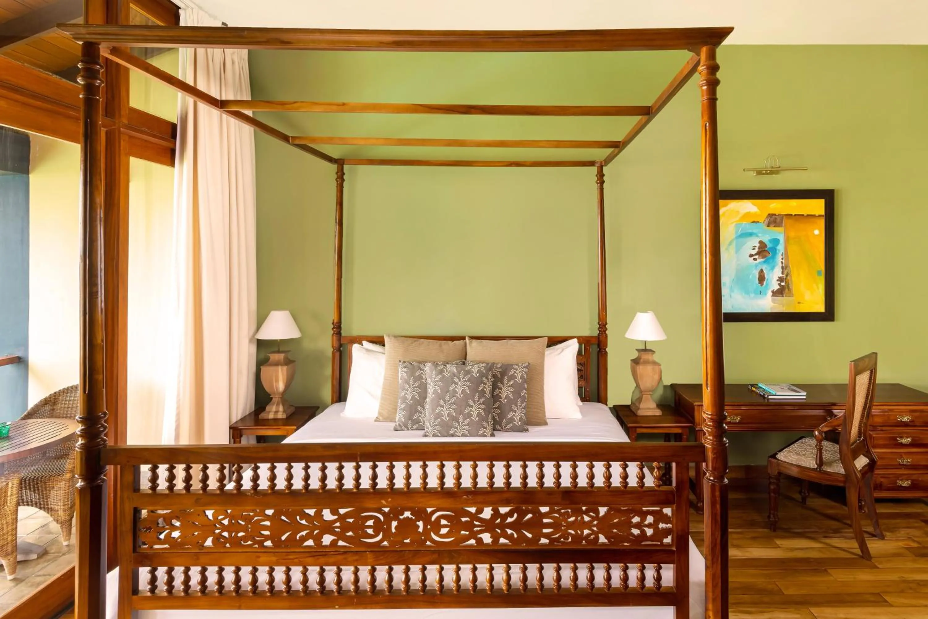 Bed in Jetwing Lighthouse, A Luxury Reserve