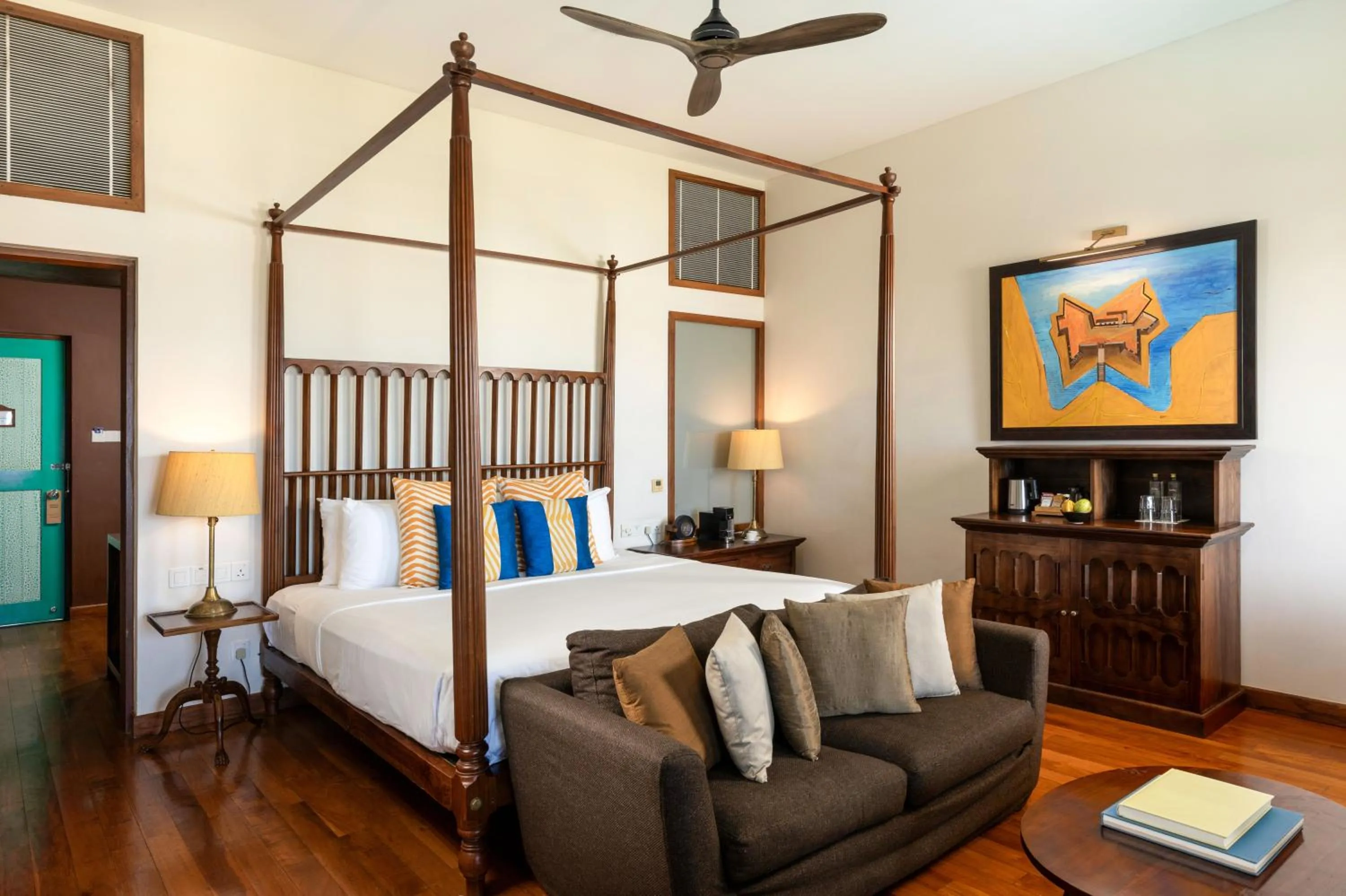 Bed in Jetwing Lighthouse, A Luxury Reserve