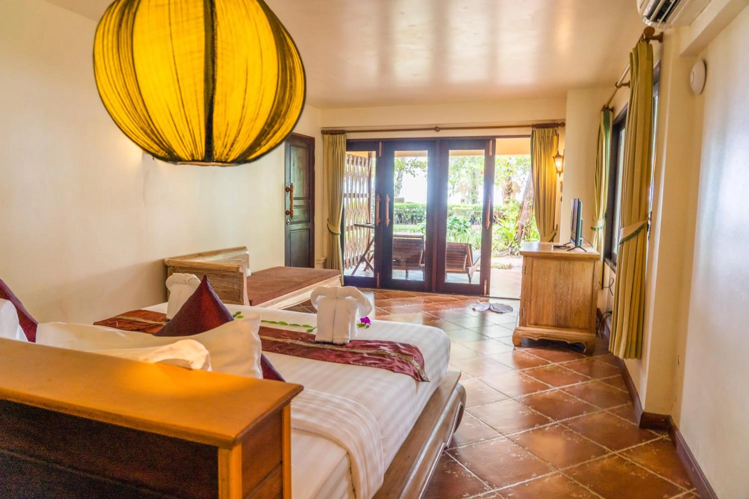 View (from property/room), Bed in Chivapuri Beach Resort