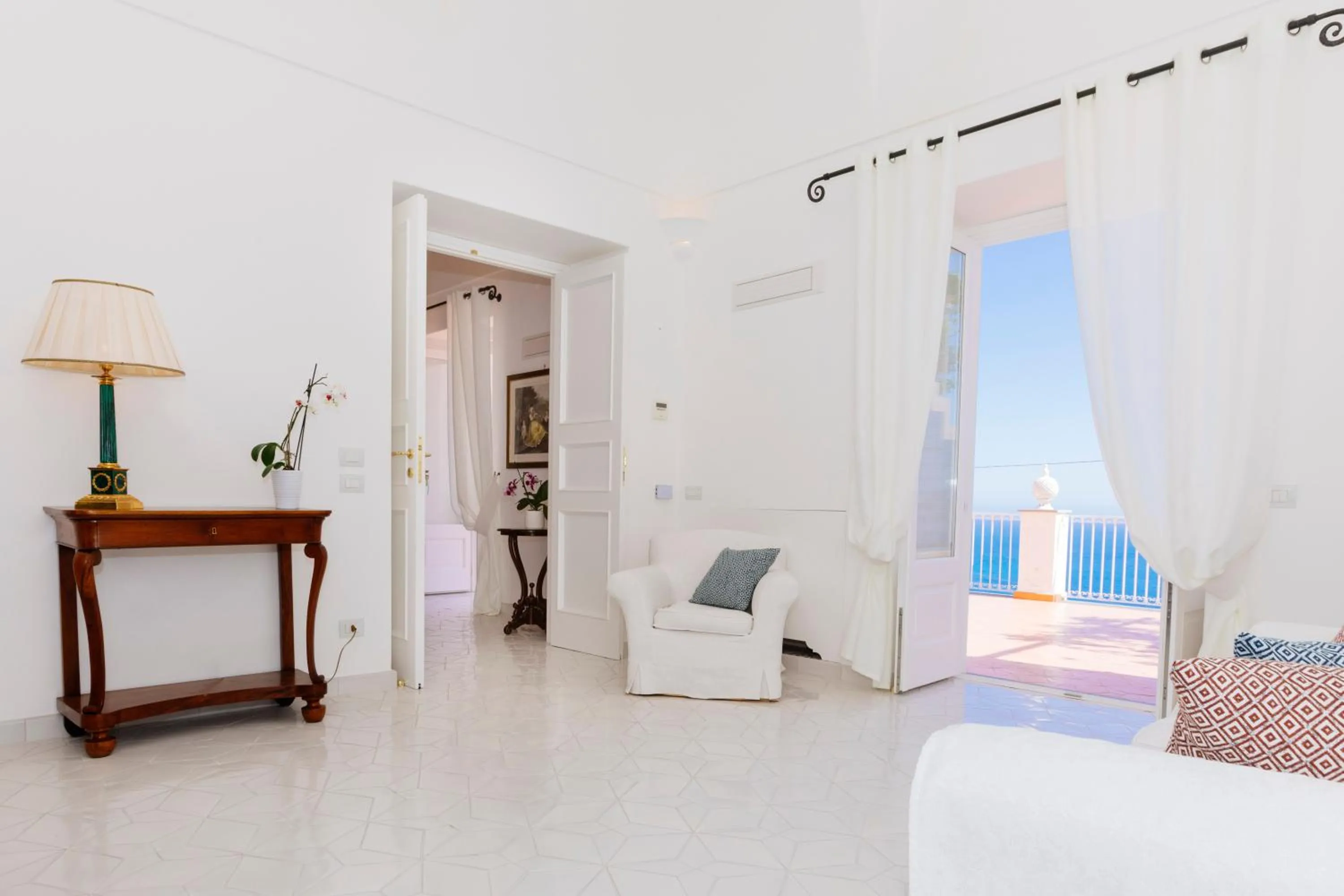 Living room in La Bizantina Luxury Villa