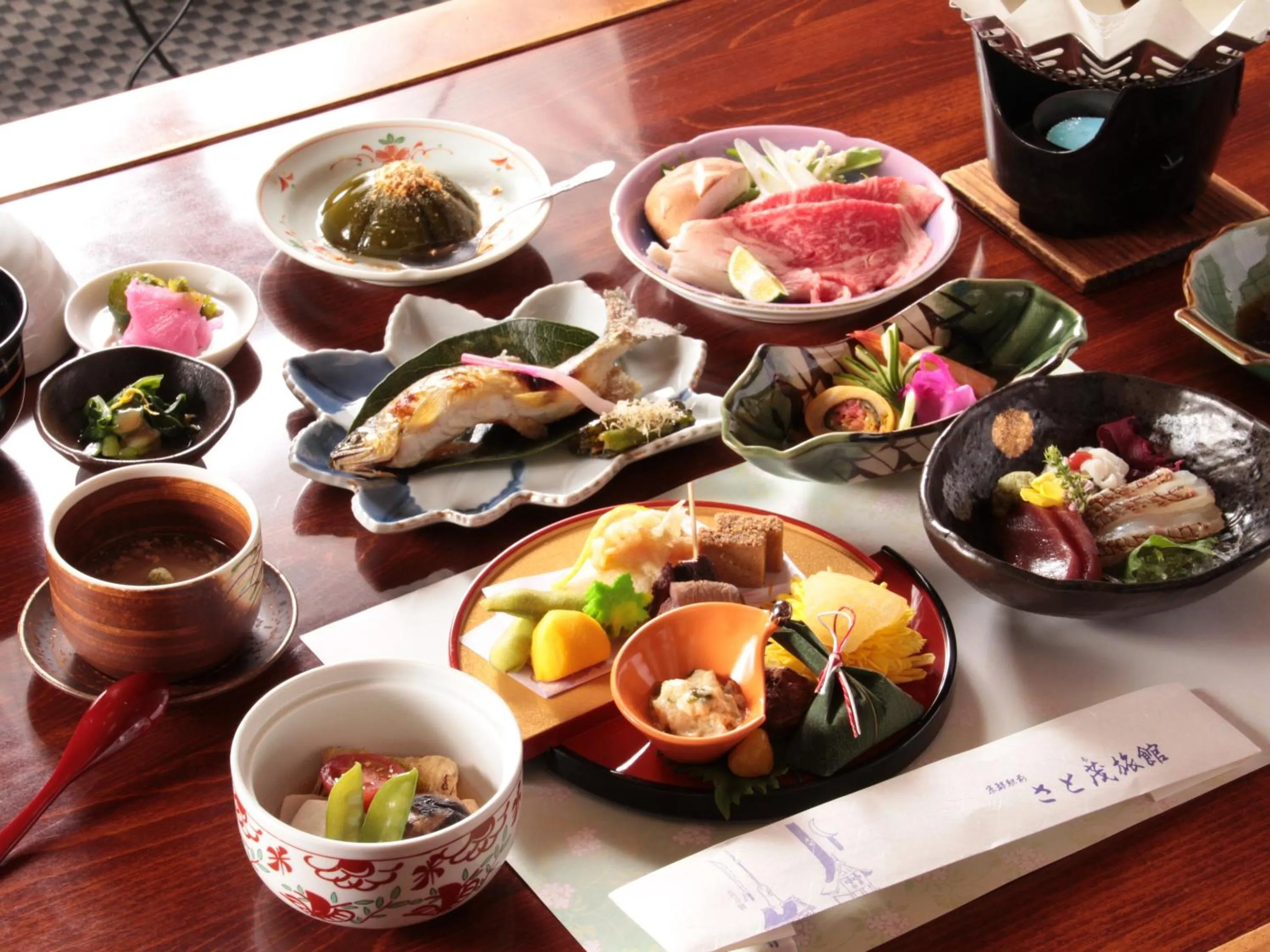 Dinner in Satomo Ryokan