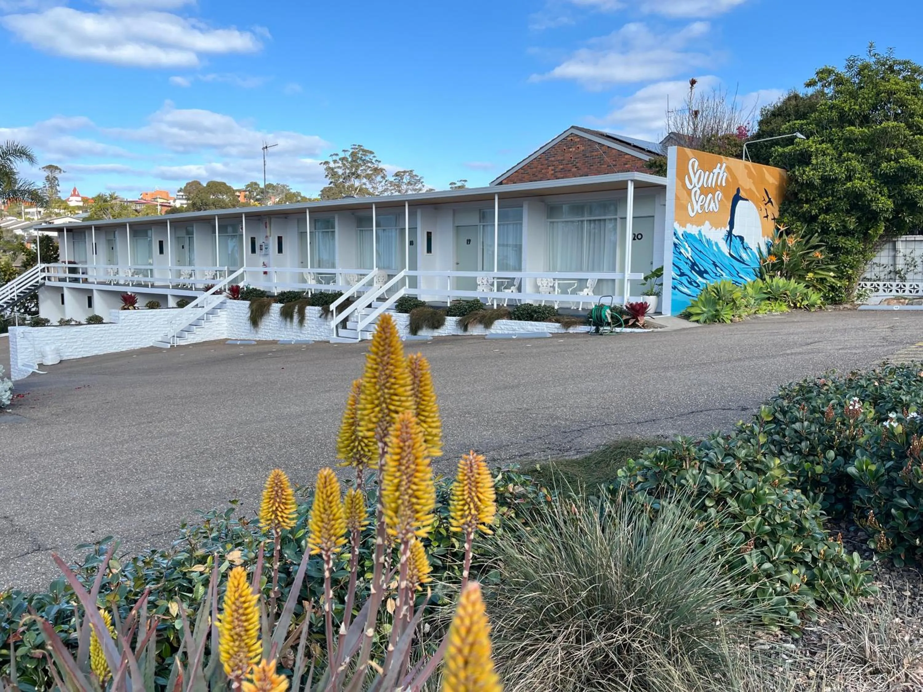 Property building in South Seas Motel