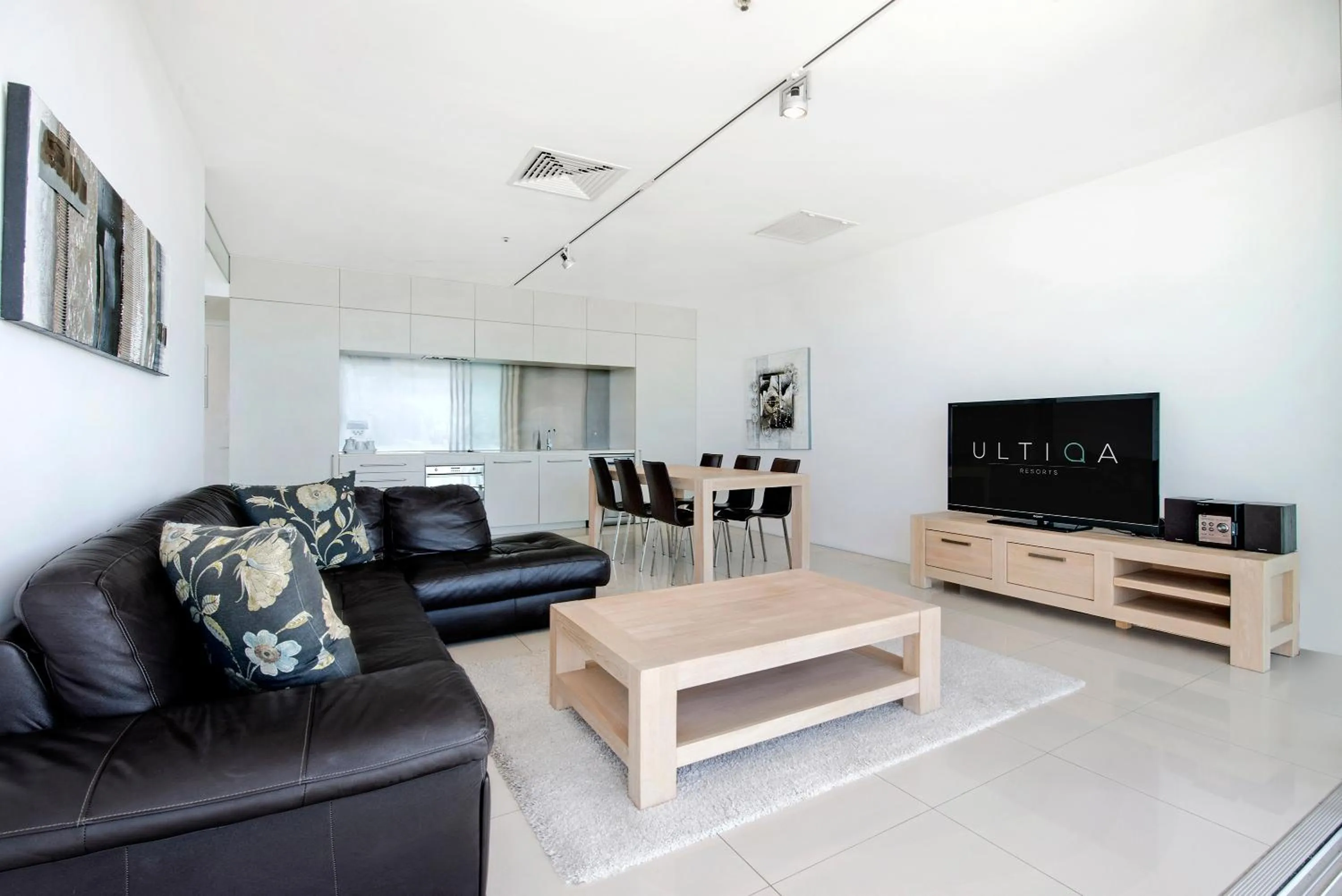 Living room in ULTIQA Air On Broadbeach