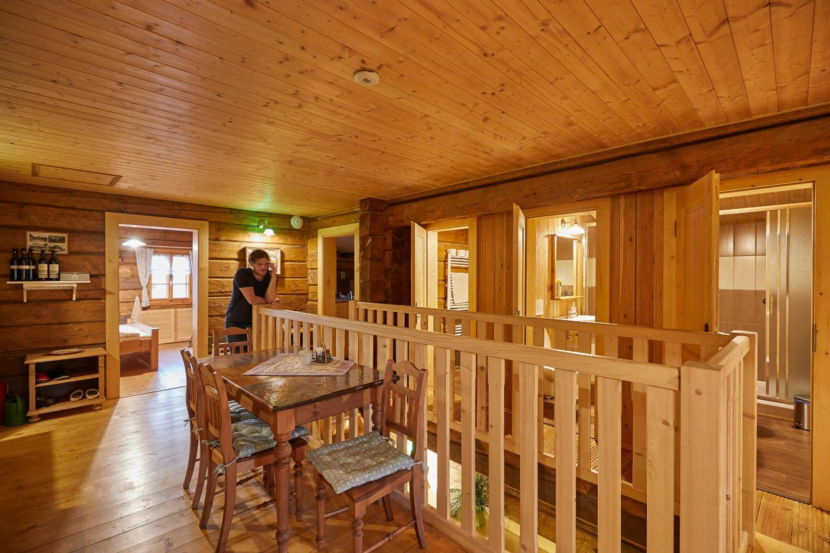 Double Room with Balcony in Volarská roubenka