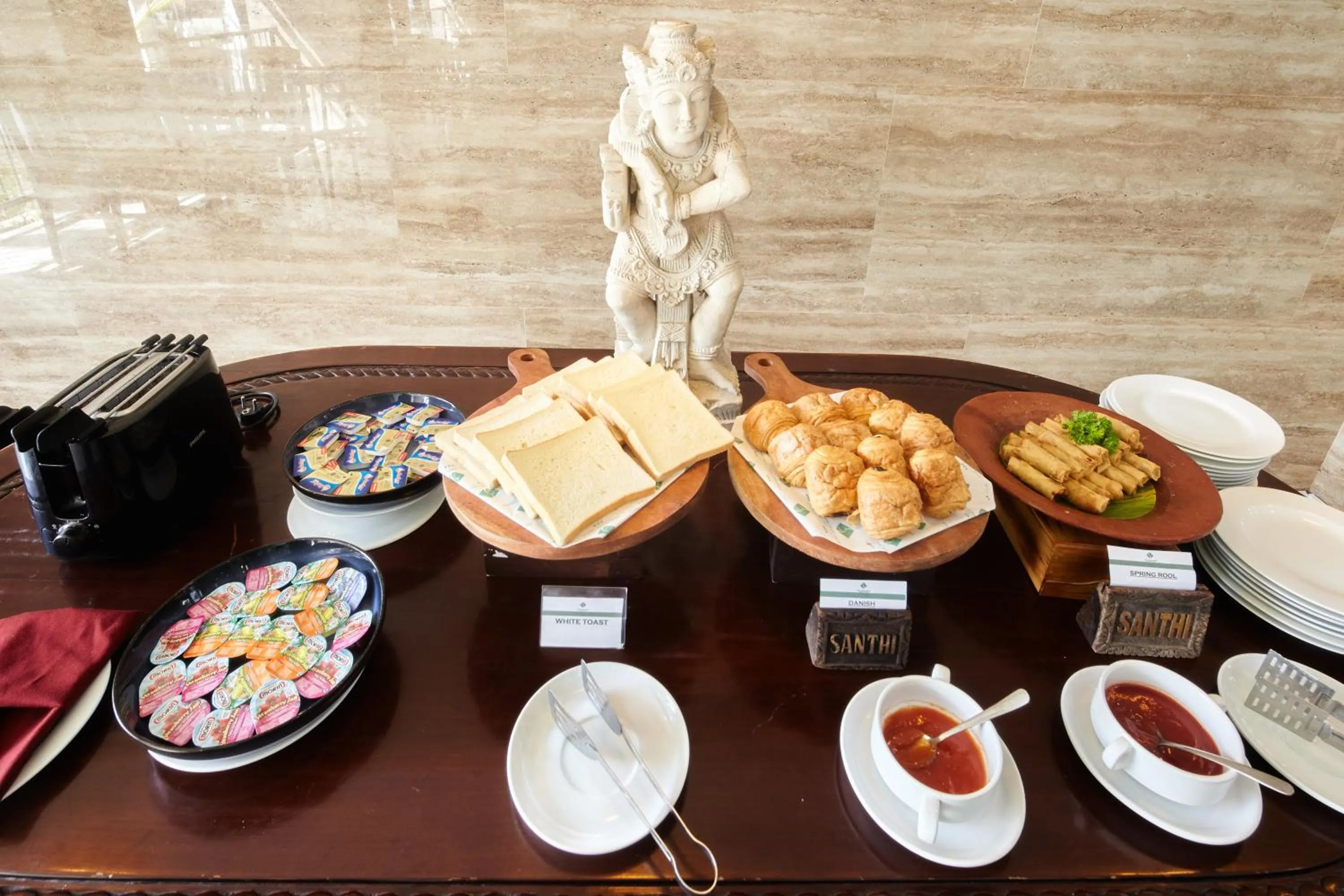 Breakfast in Grand Santhi Hotel