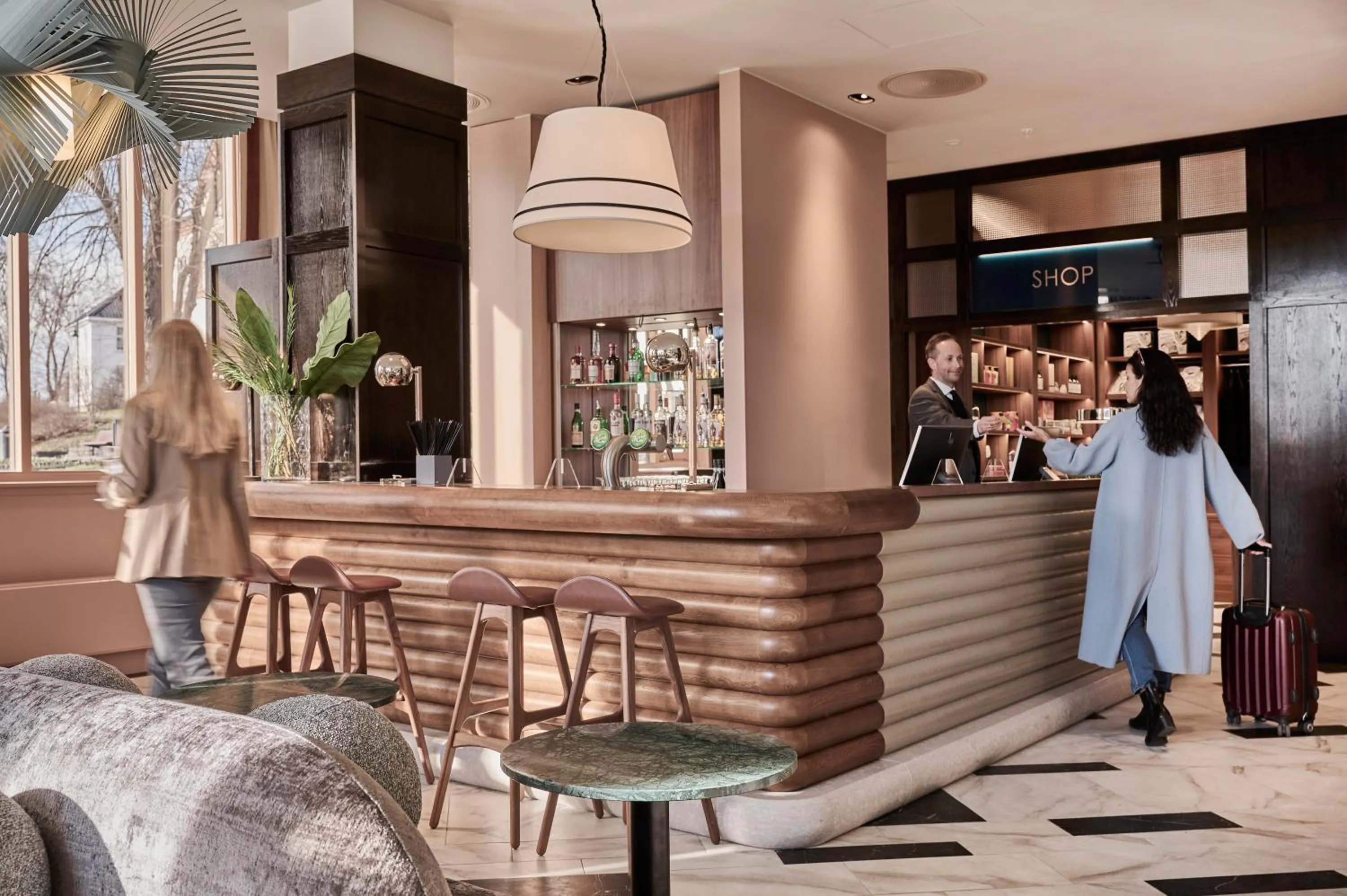 Lobby or reception in Hotel Klubben