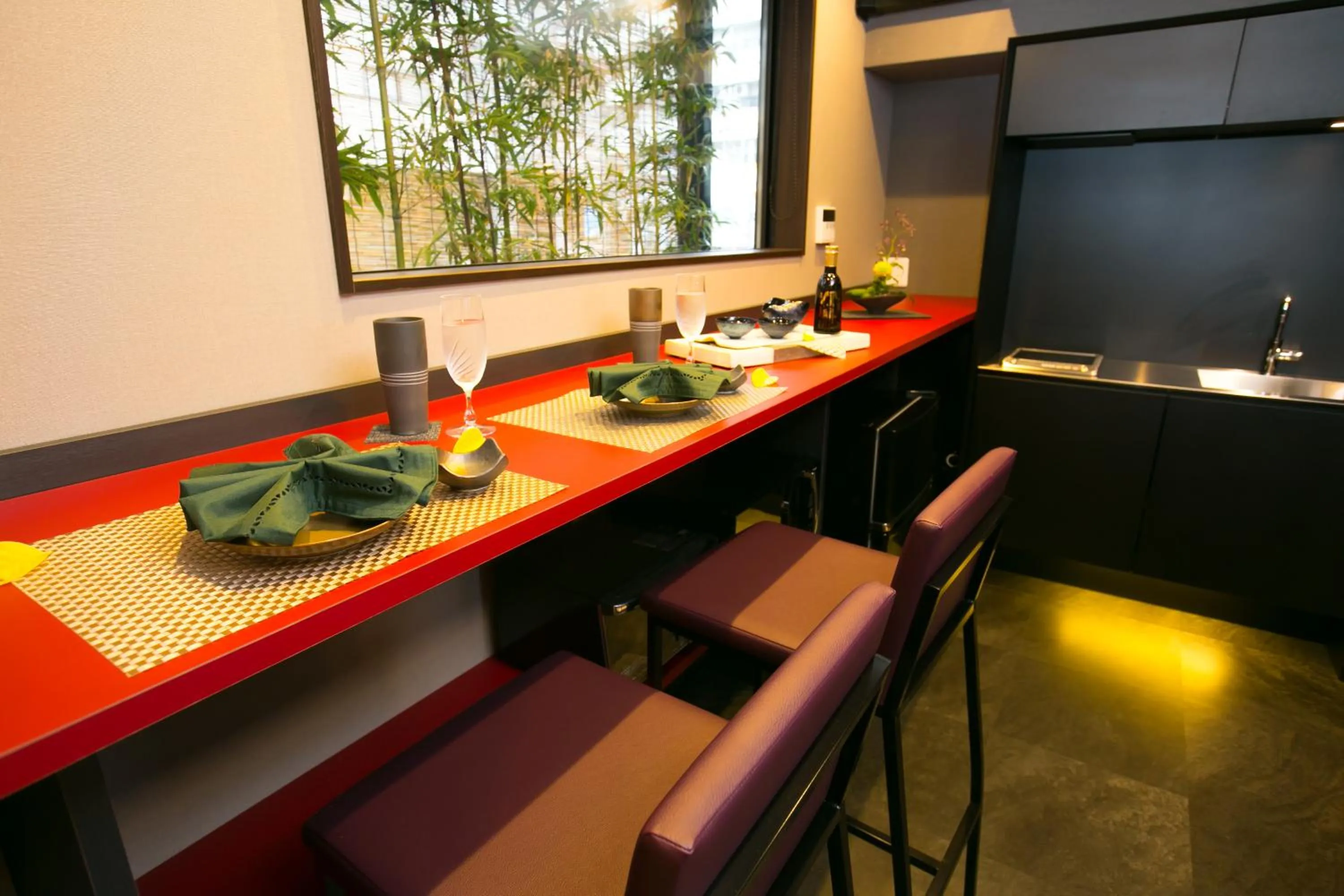 Dining area in Hosta Umekoji Miyabi