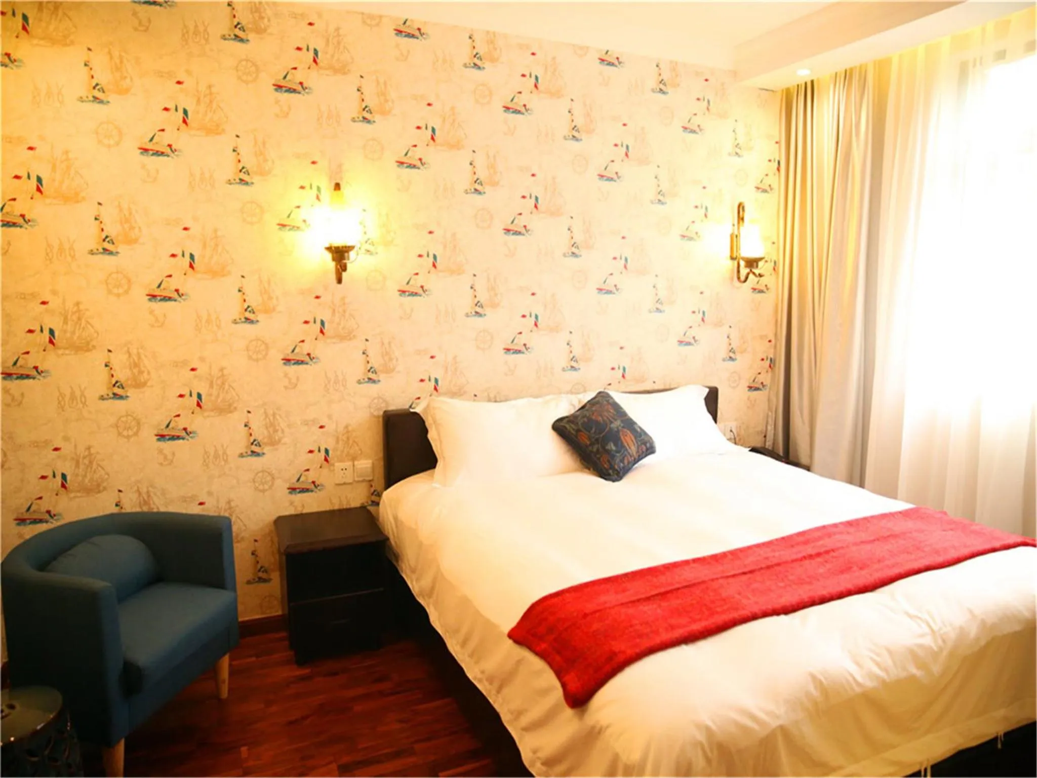 Bed in Soho Garden Hotel (Shanghai Huaihai Rd. Flagship)