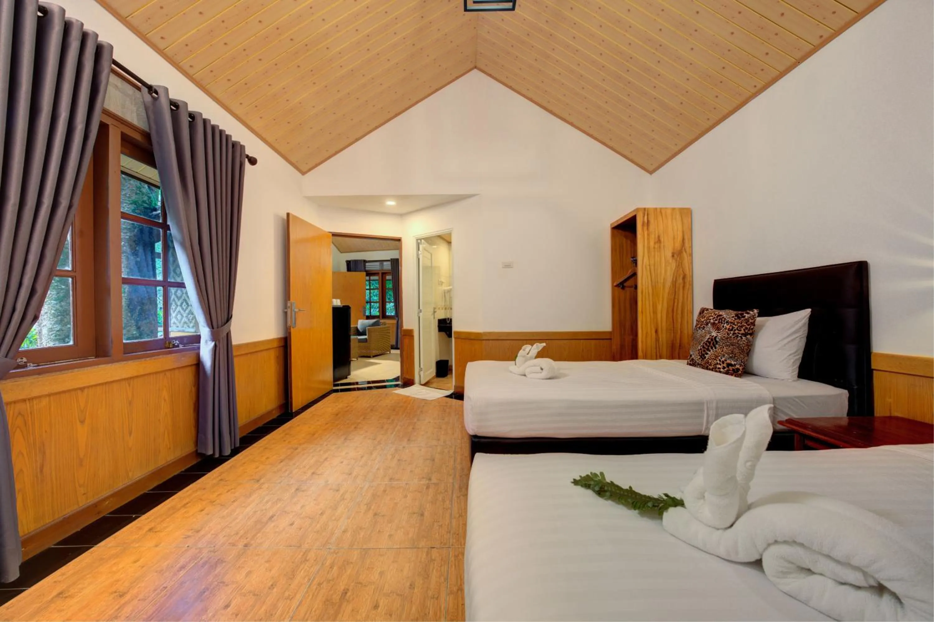 Bed in Safari Resort