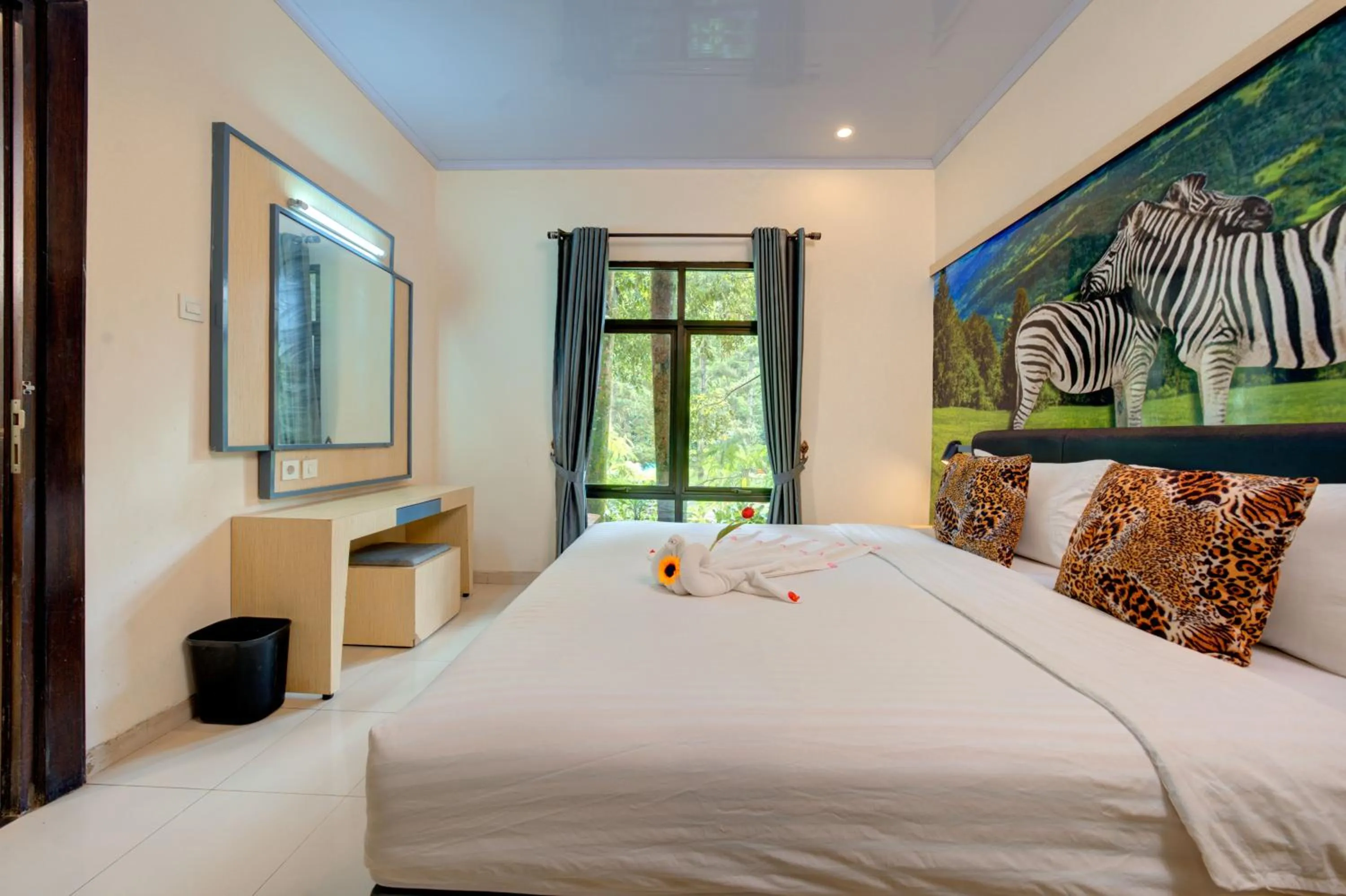 Bed in Safari Resort